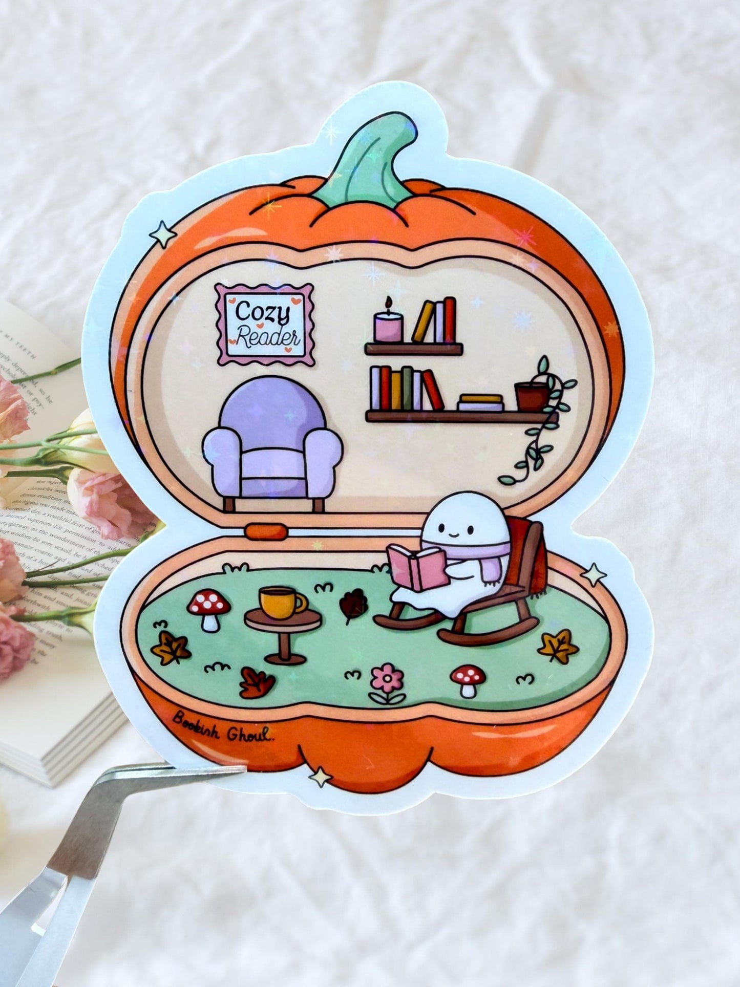 Pumpkin House Sticker | Pumpkin Cottage Sticker