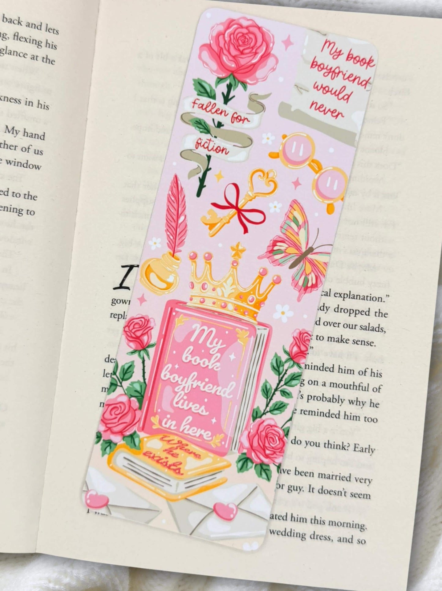 My Book Boyfriend Bookmark | Romance Reader Bookmark
