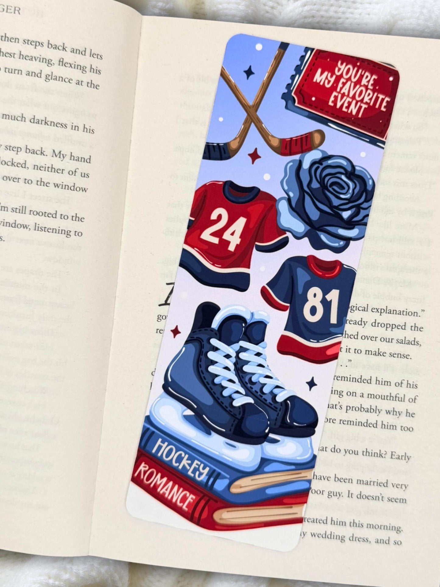 Hockey Romance Bookmark | Heayed Rivalry Bookmark