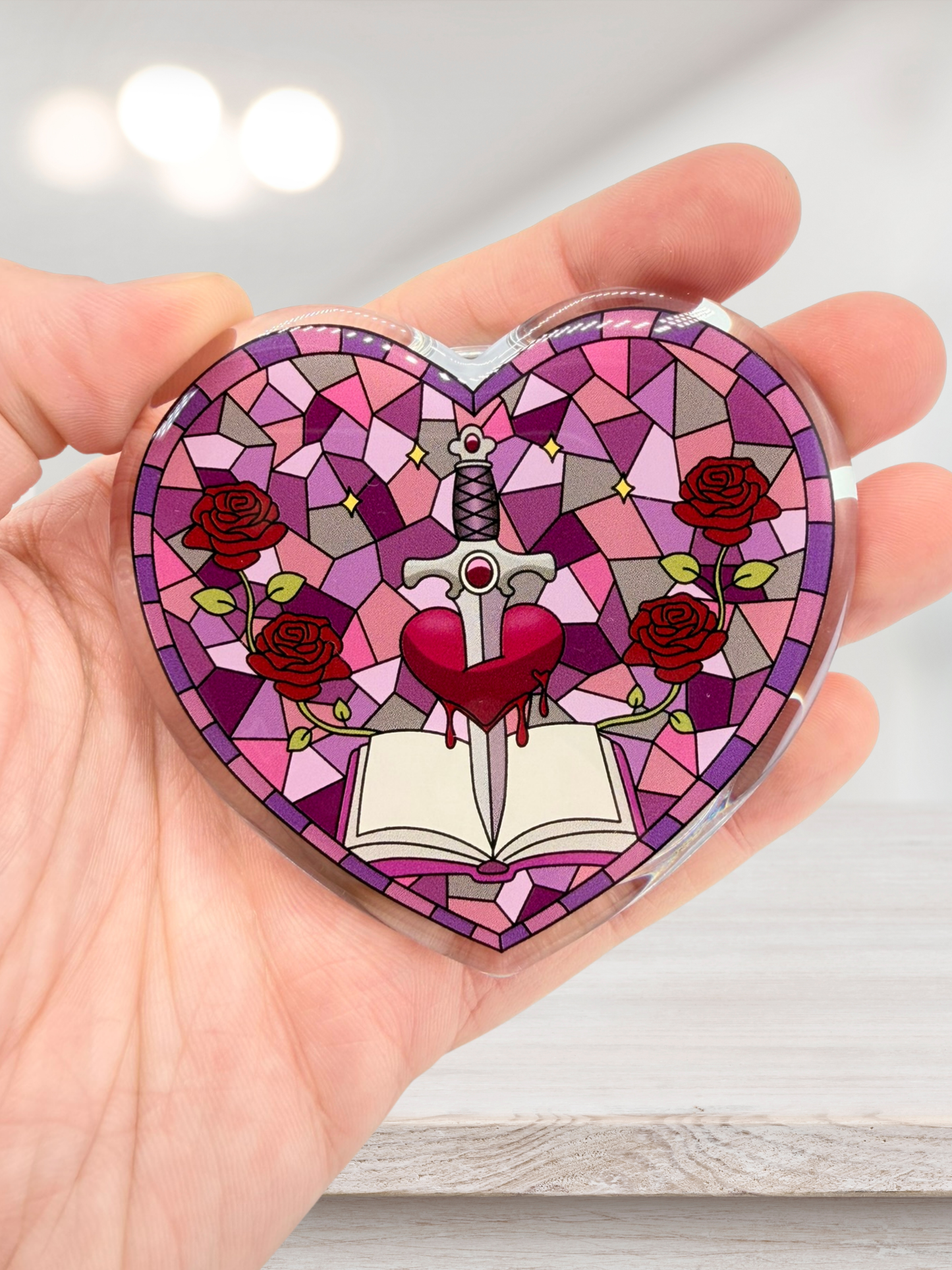 Dark Romance Stained Glass | MagSafe Phone Grip