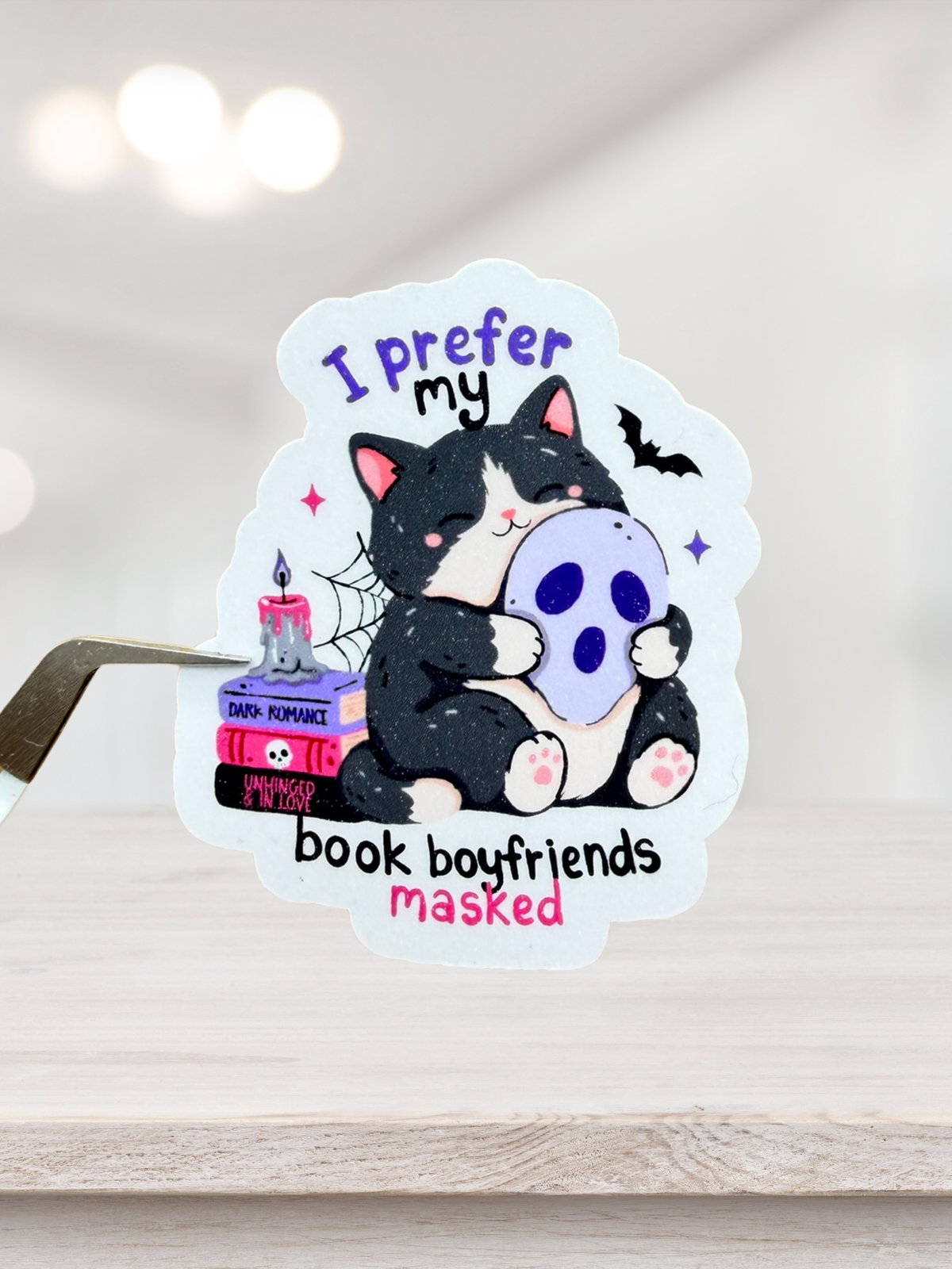 Book Boyfriends Masked Sticker | Dark Romance