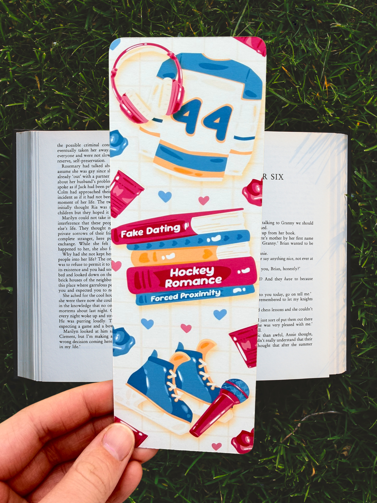 Off Campus Inspired Bookmark | Hockey Romance Bookmark