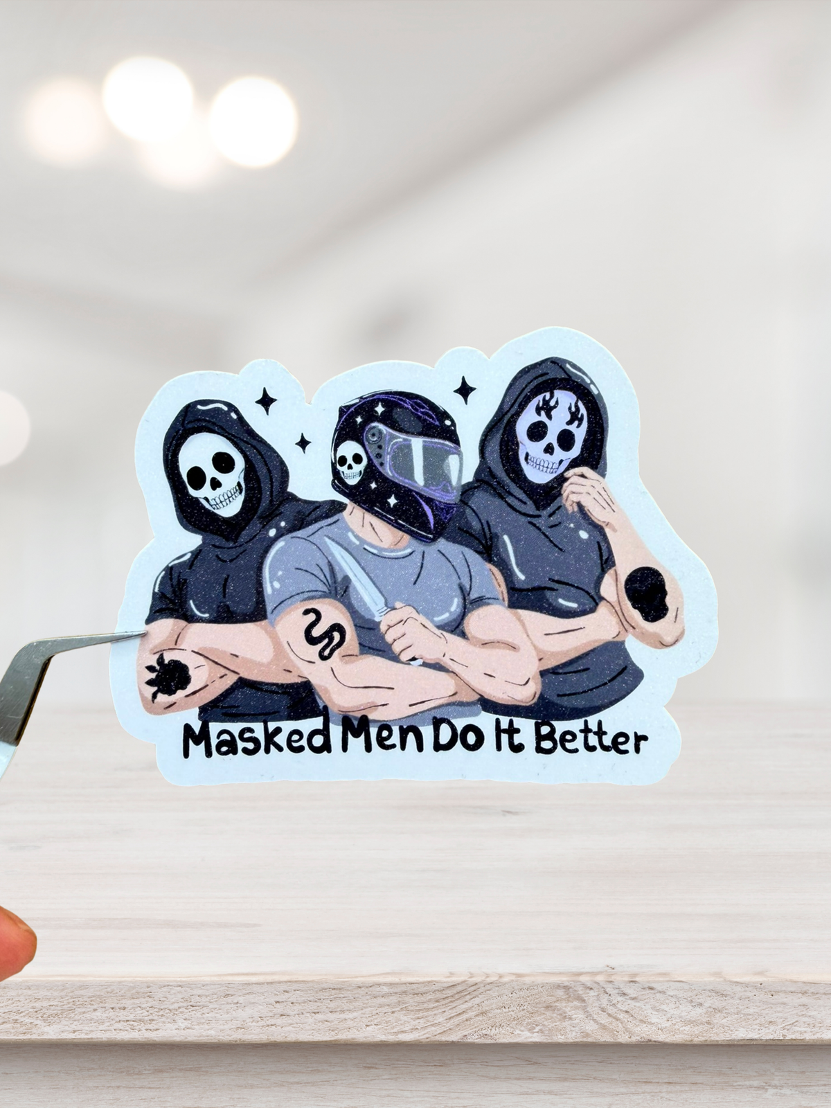 Masked Men Do It Better Sticker | Dark Romance