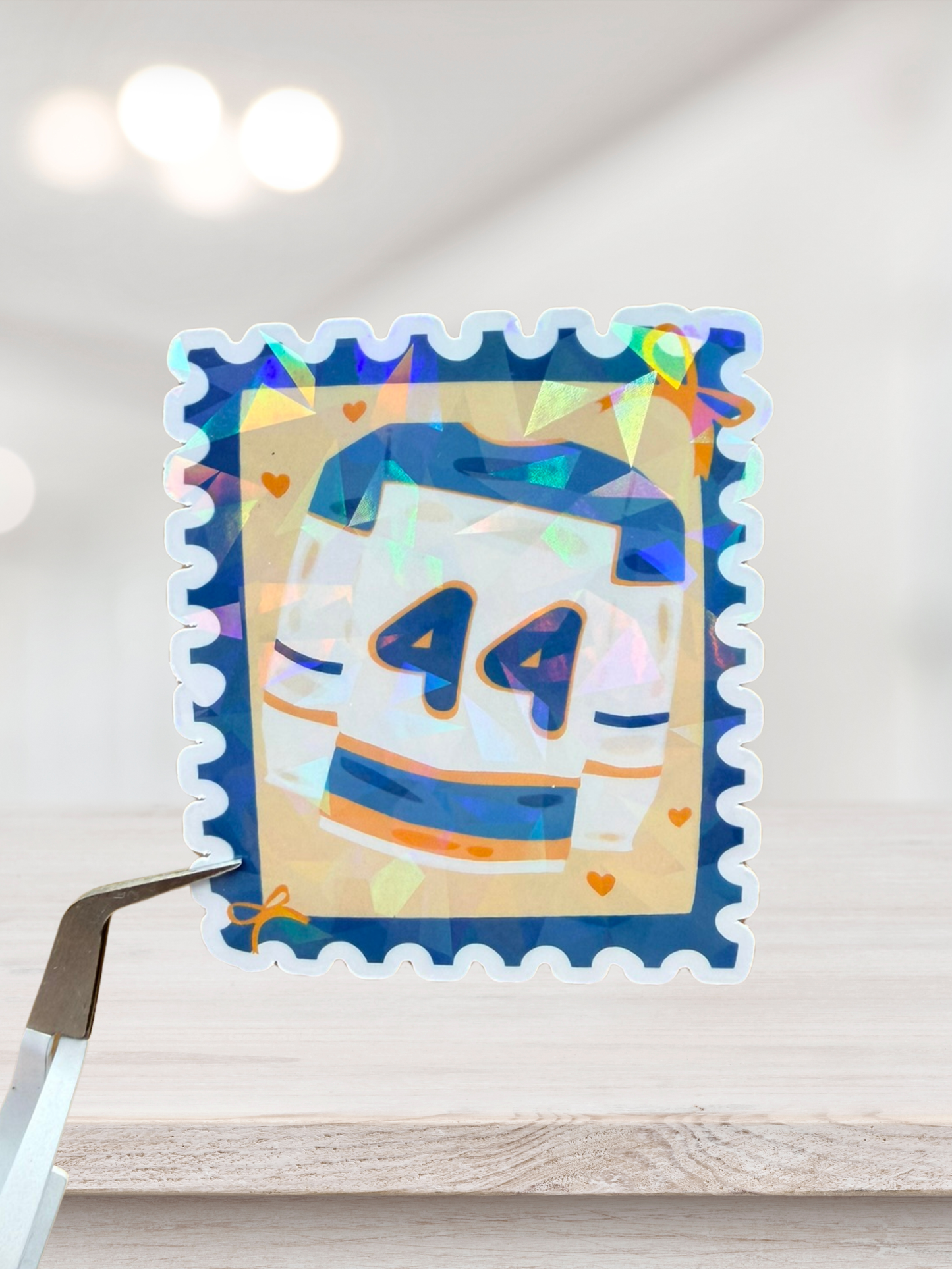 Number 44 Jersey Sticker | Hockey Romance Sticker