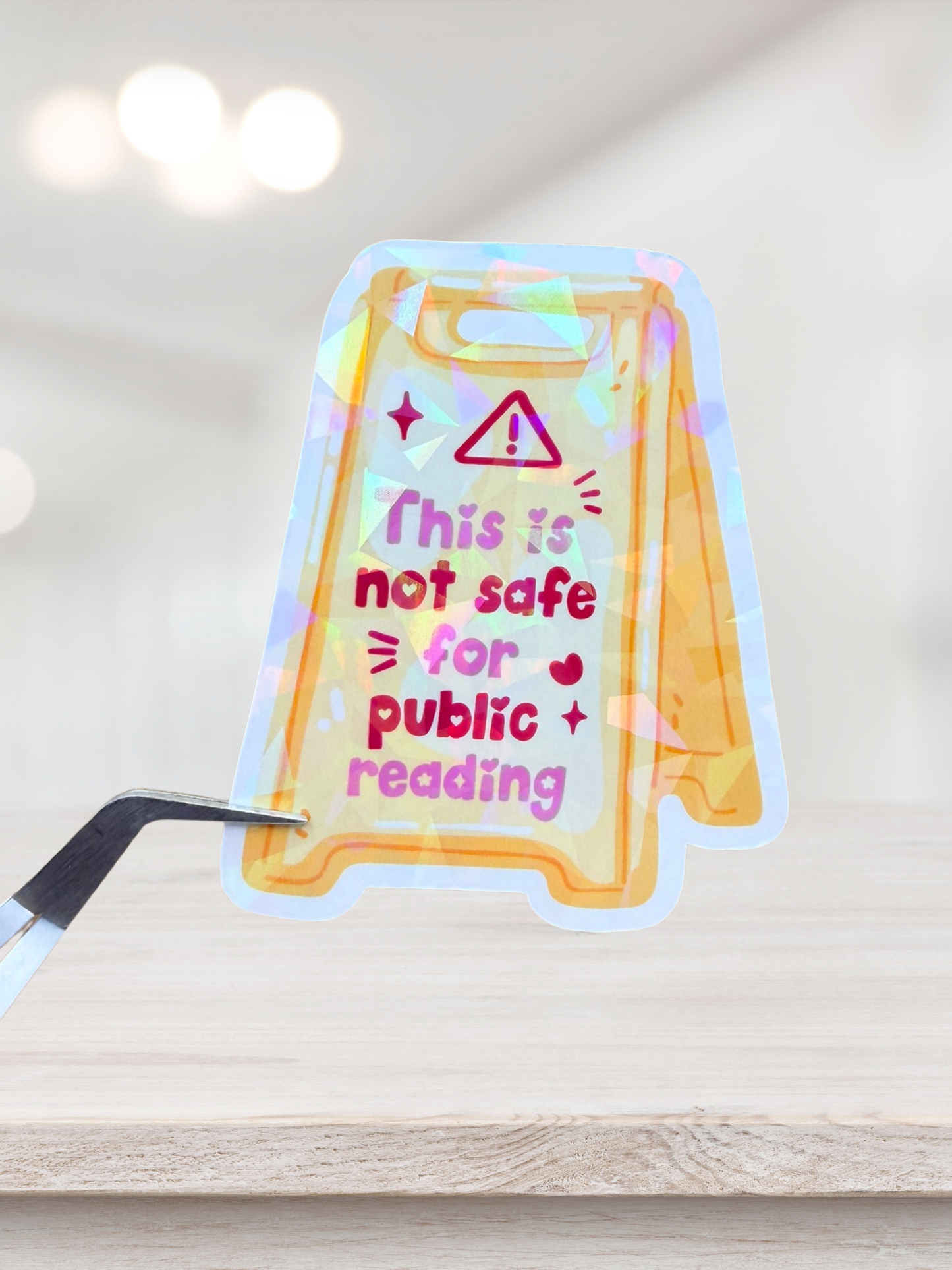 This Is Not Safe For Public Reading Sticker | Spicy Reader Sticker