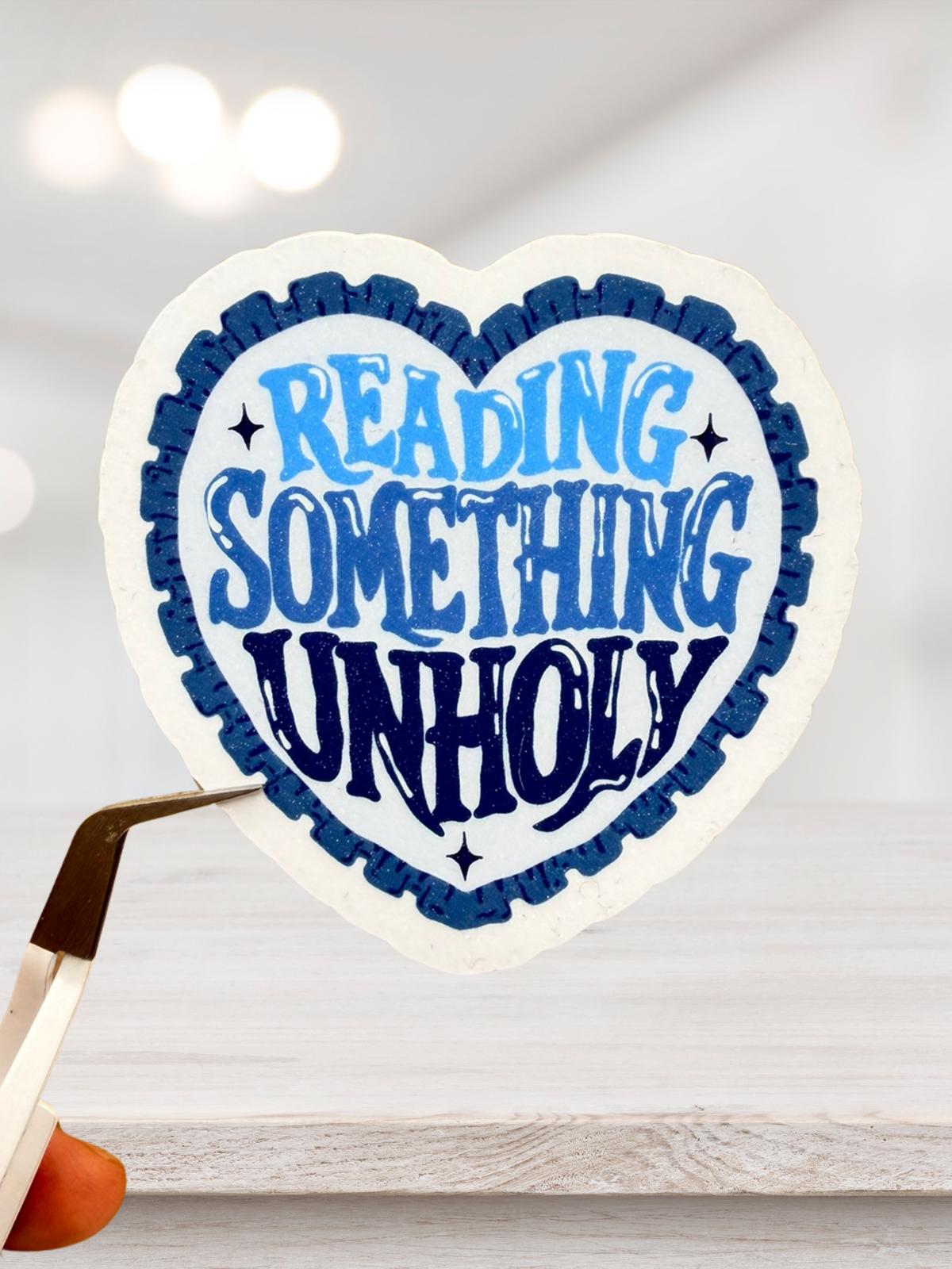 Reading Something Unholy Sticker | Dark Romance
