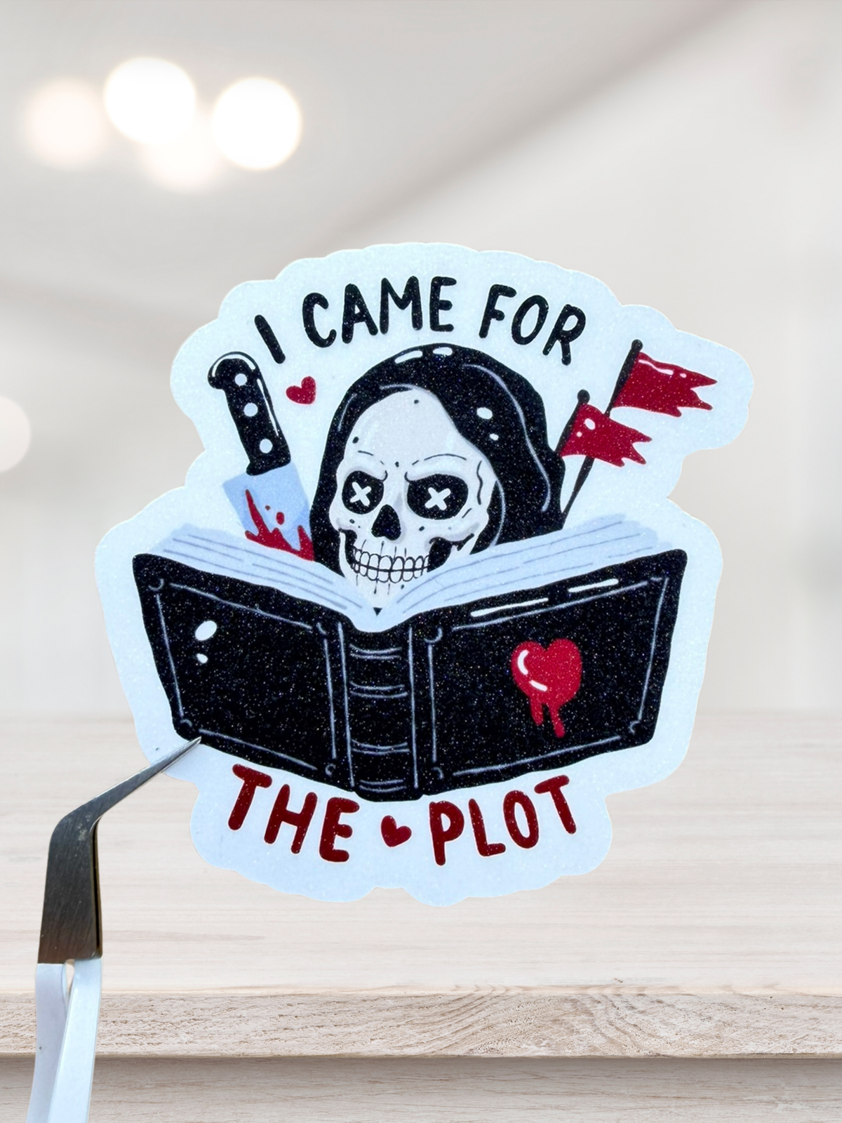I Came For The Plot Sticker | Dark Romance