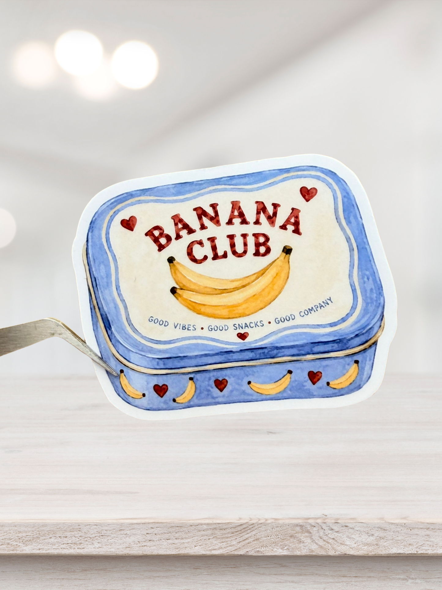 Banana Club Tin Sticker | Off Campus Inspired