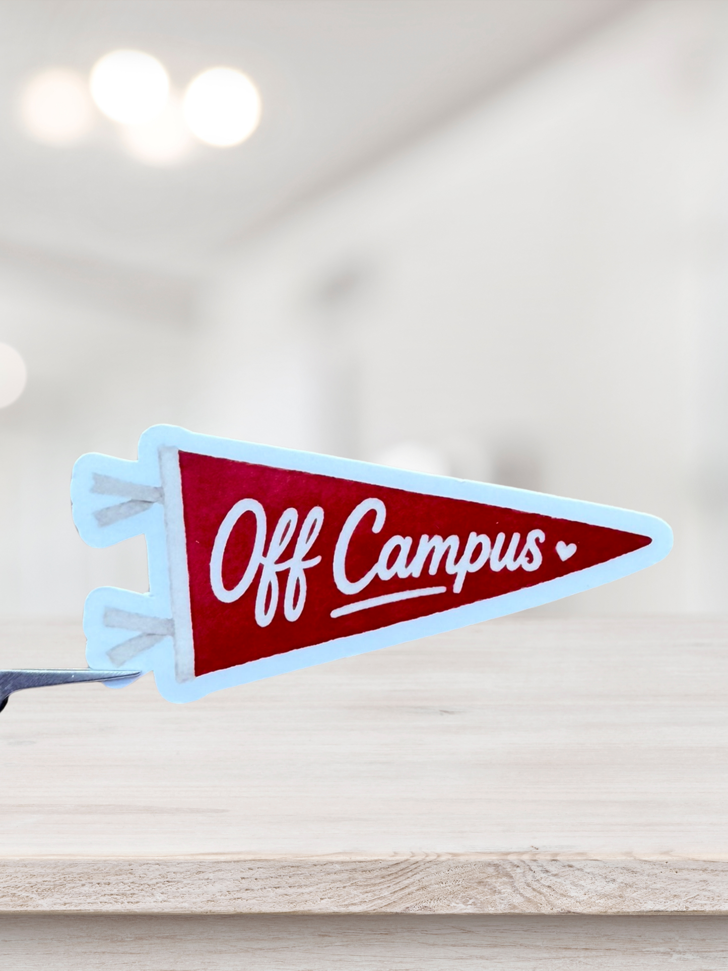 Off Campus Pennant Sticker | Off Campus Inspired