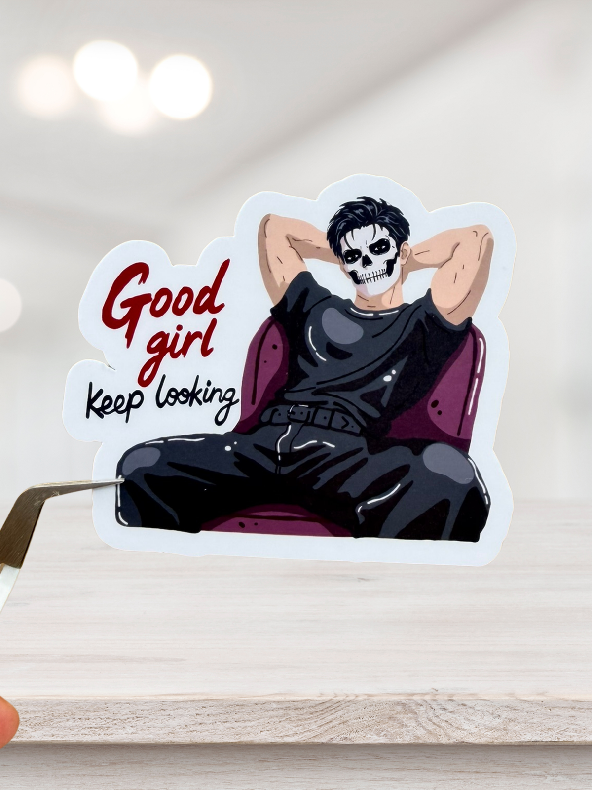 Good Girl Keep Looking Sticker | Dark Romance