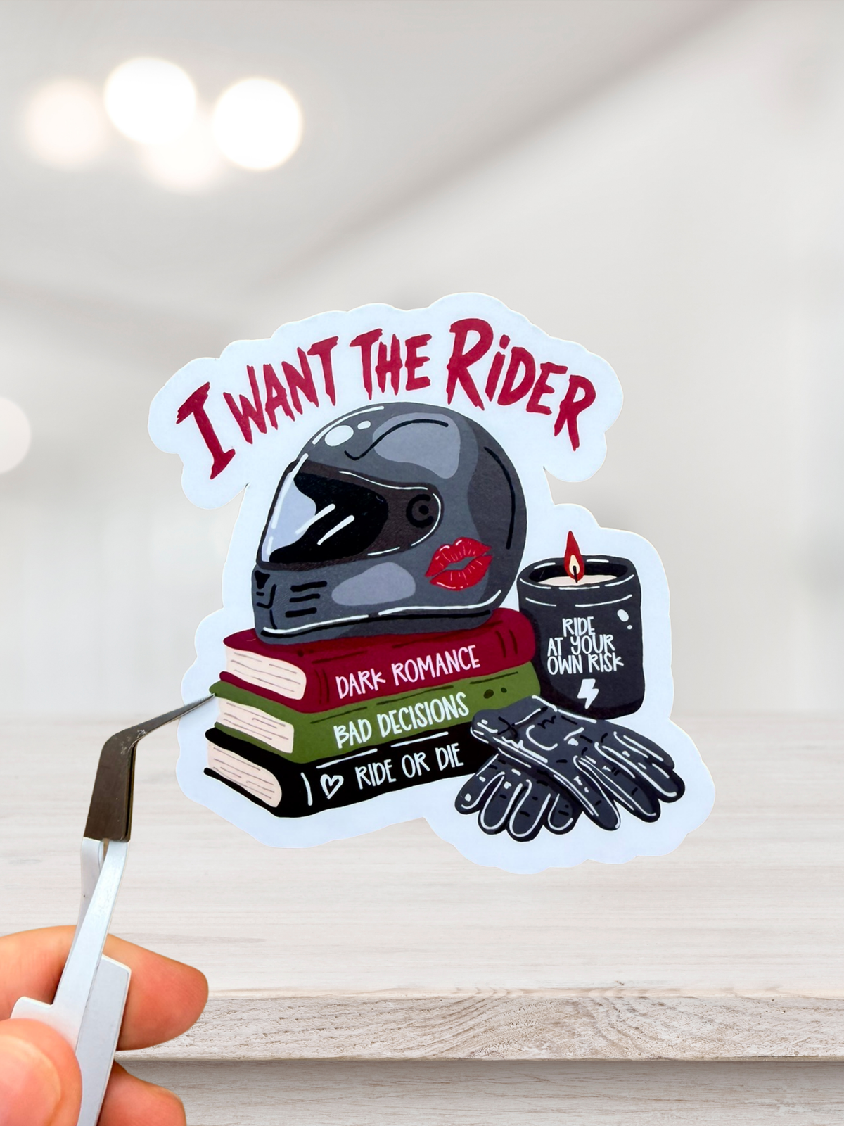 I Want The Rider Sticker | Biker Romance