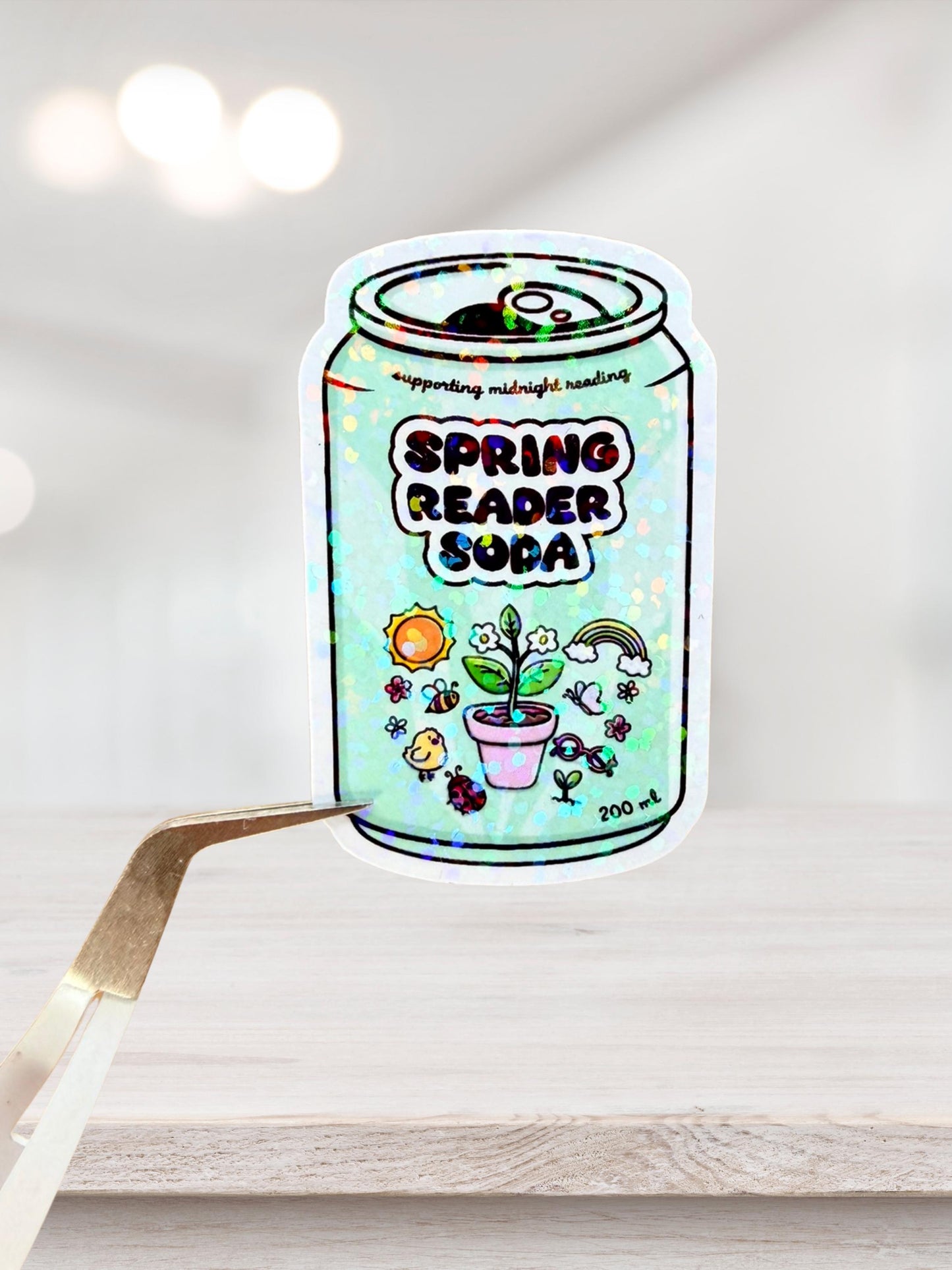 Spring Reader Sticker | Bookish Spring Sticker