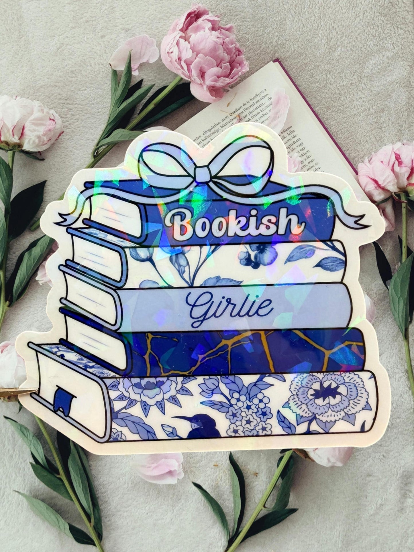 Book Stack Sticker | Bookish Girlie Sticker