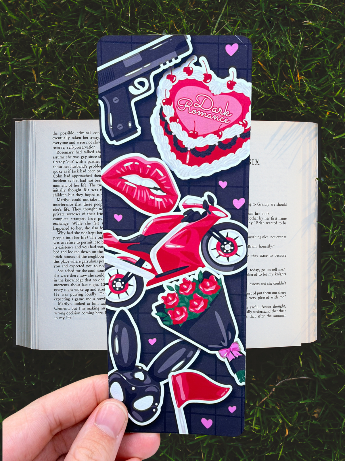 Dark Romance Collage Bookmark | Biker Romance