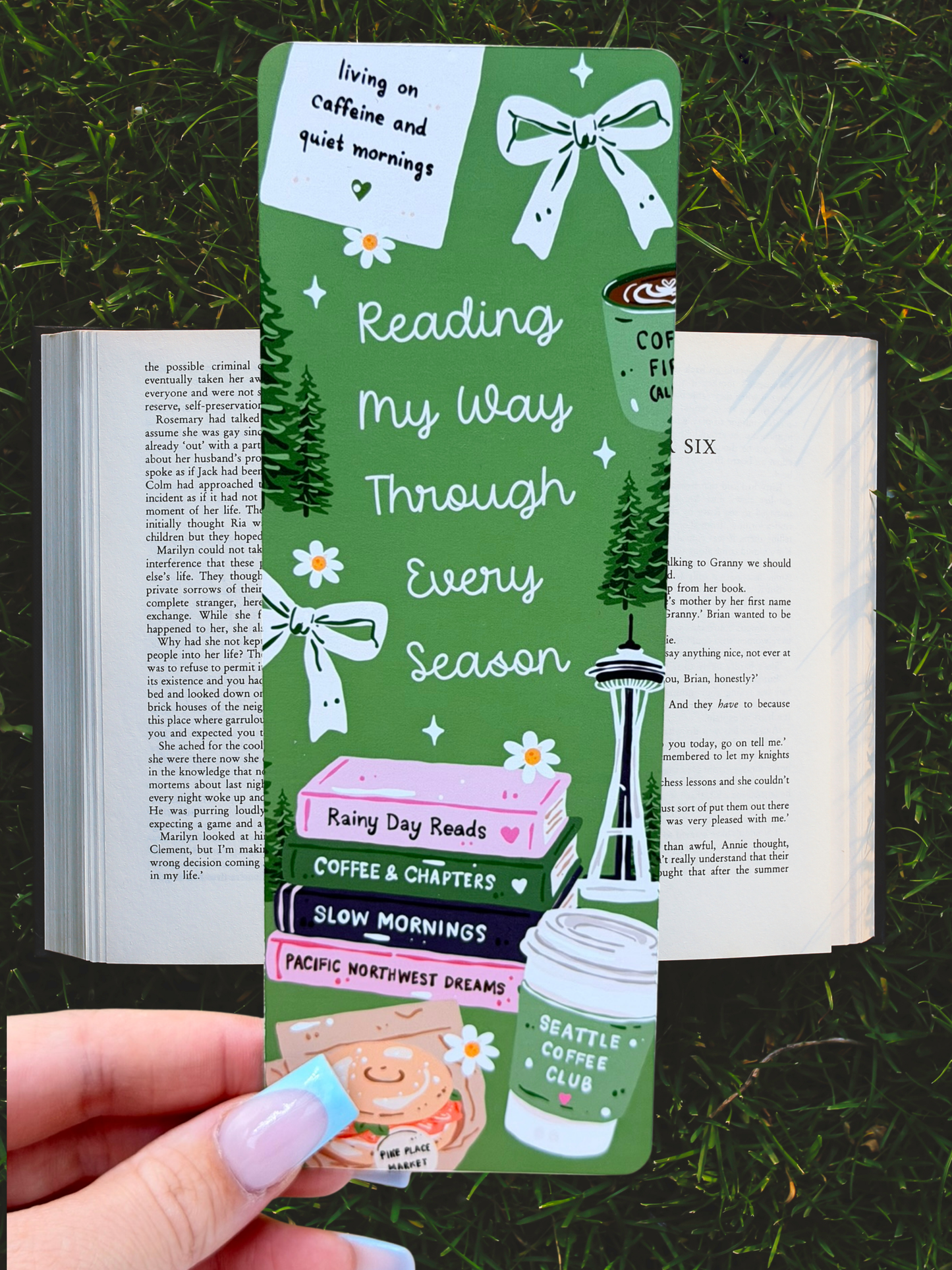 Reading My Way Through Every Season Bookmark | Book Lover Bookmark
