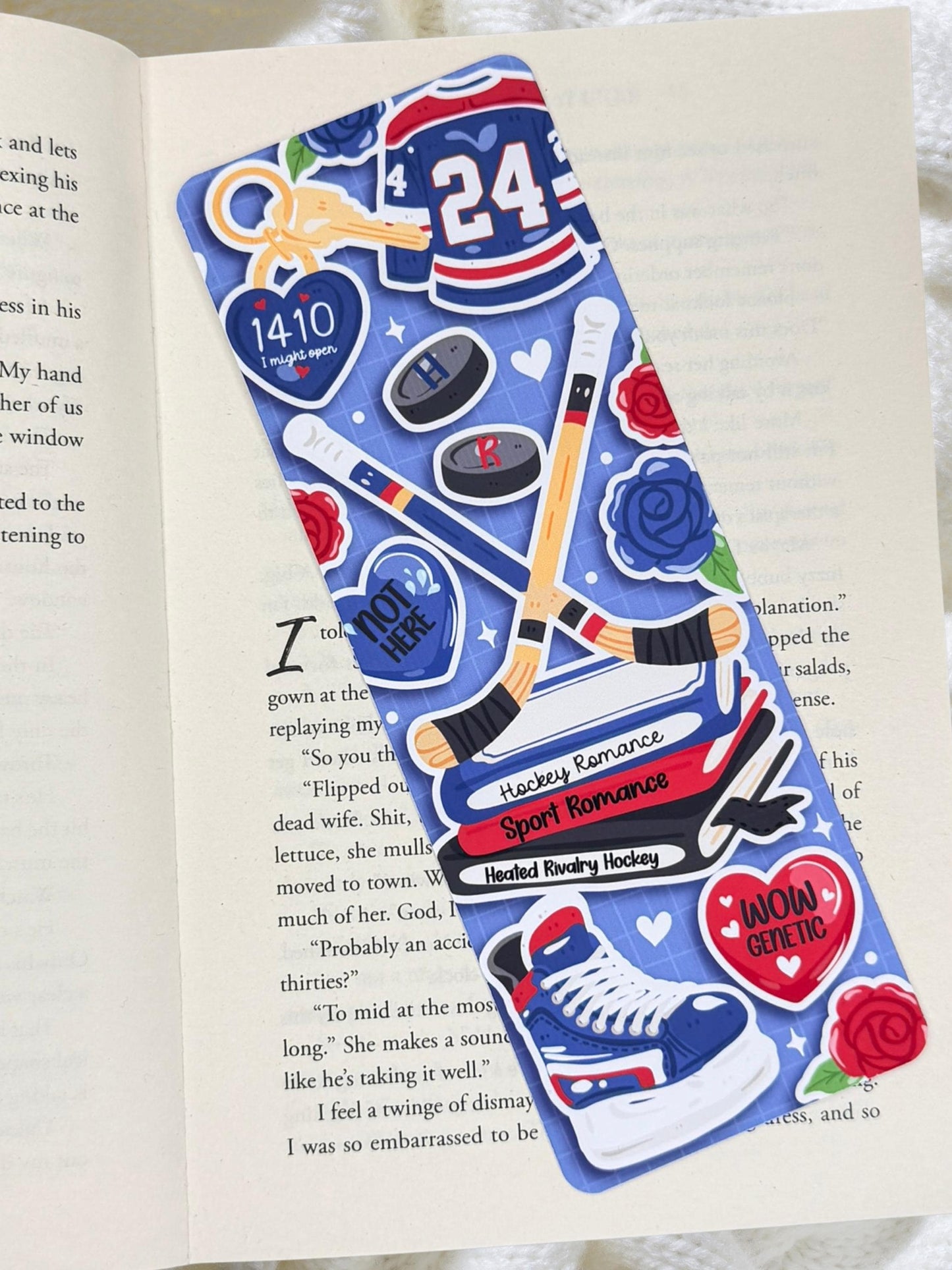 Hockey Romance Bookmark | Sports Romance Bookmark