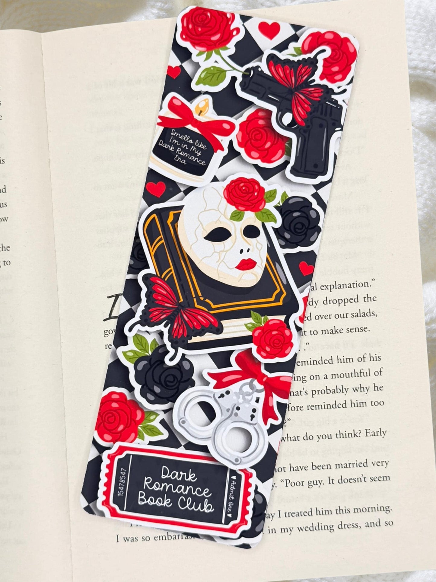 Dark Romance Bookmark | Gothic Rose Bookmark