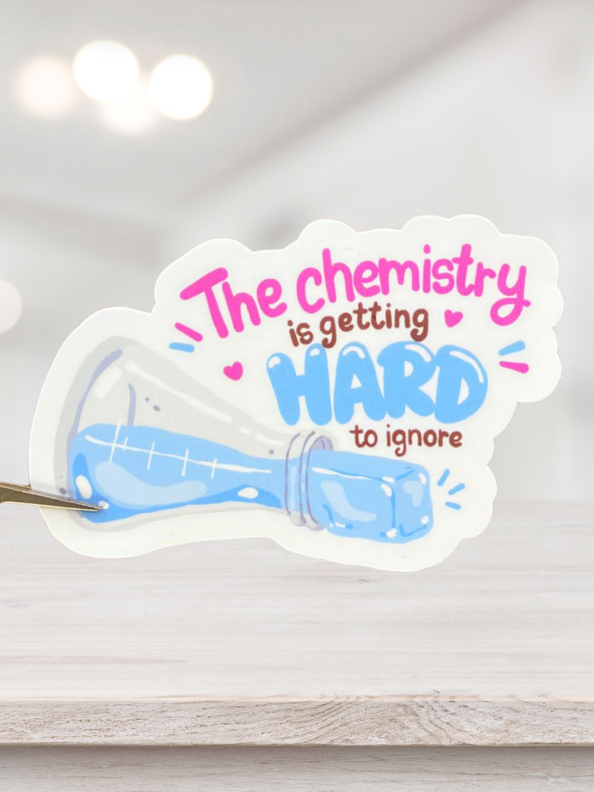 The Chemistry Is Getting Hard To Ignore | Matte Sticker