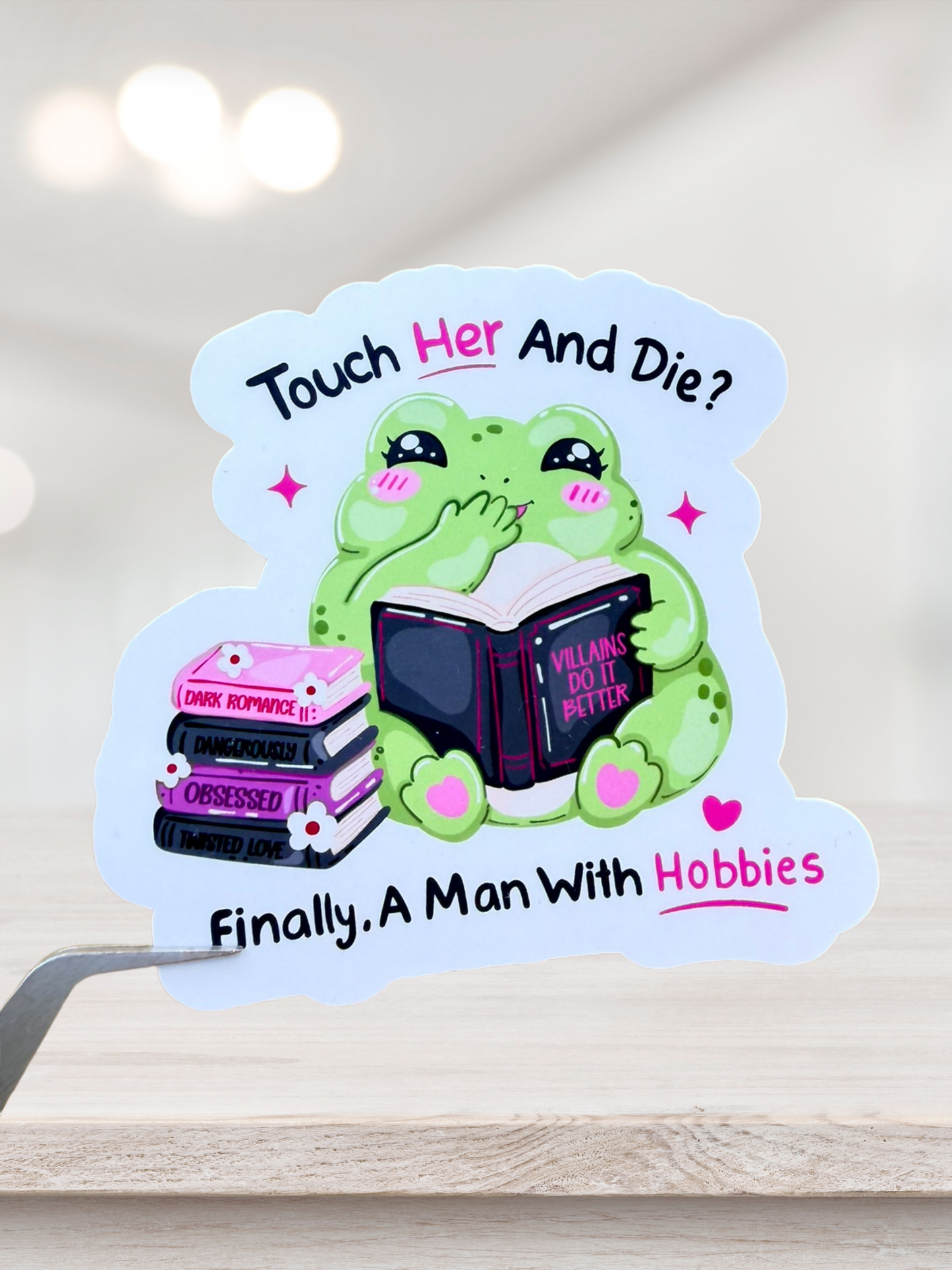 Man With Hobbies Sticker | Romance Frog