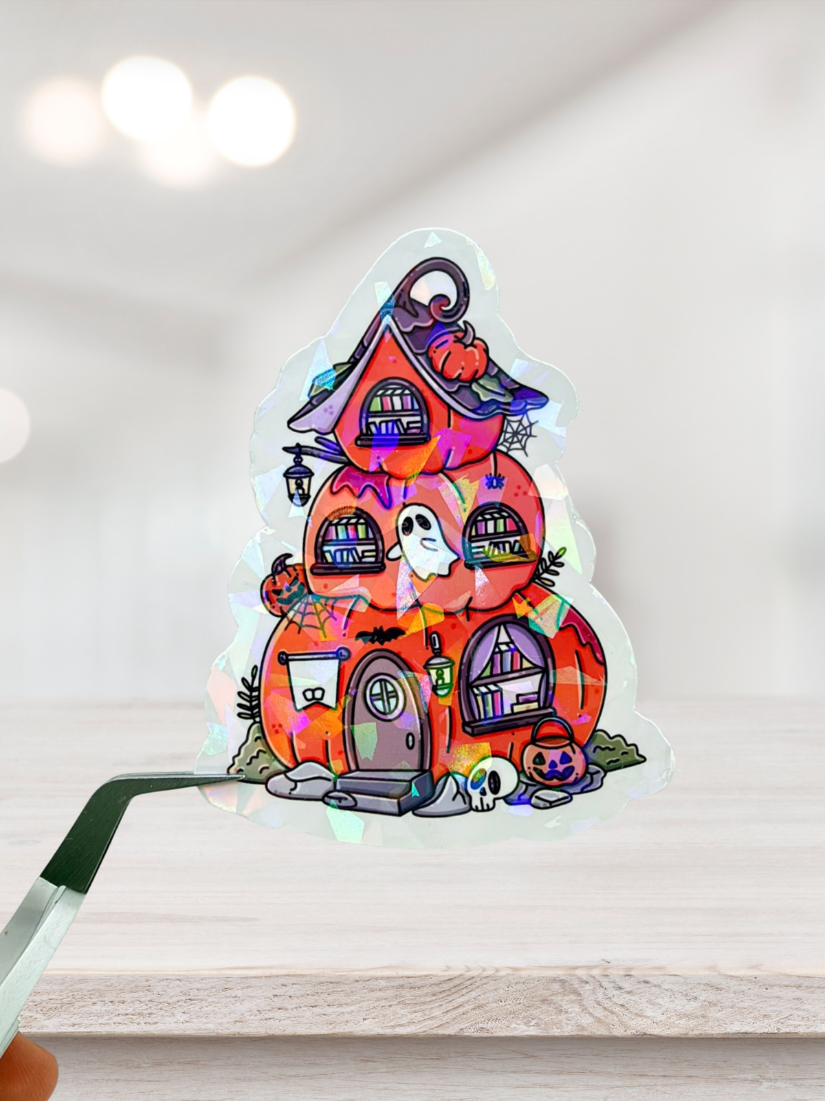 Pumpkin House Sticker | Fleck Overlay