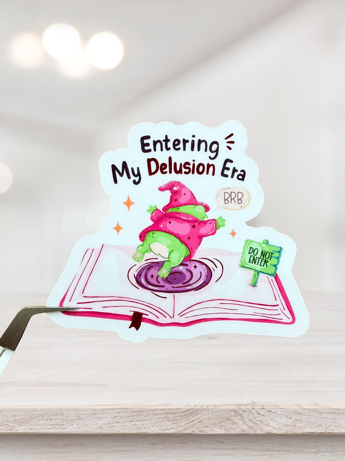 Entering My Delusion Era Frog | Fantasy Sticker