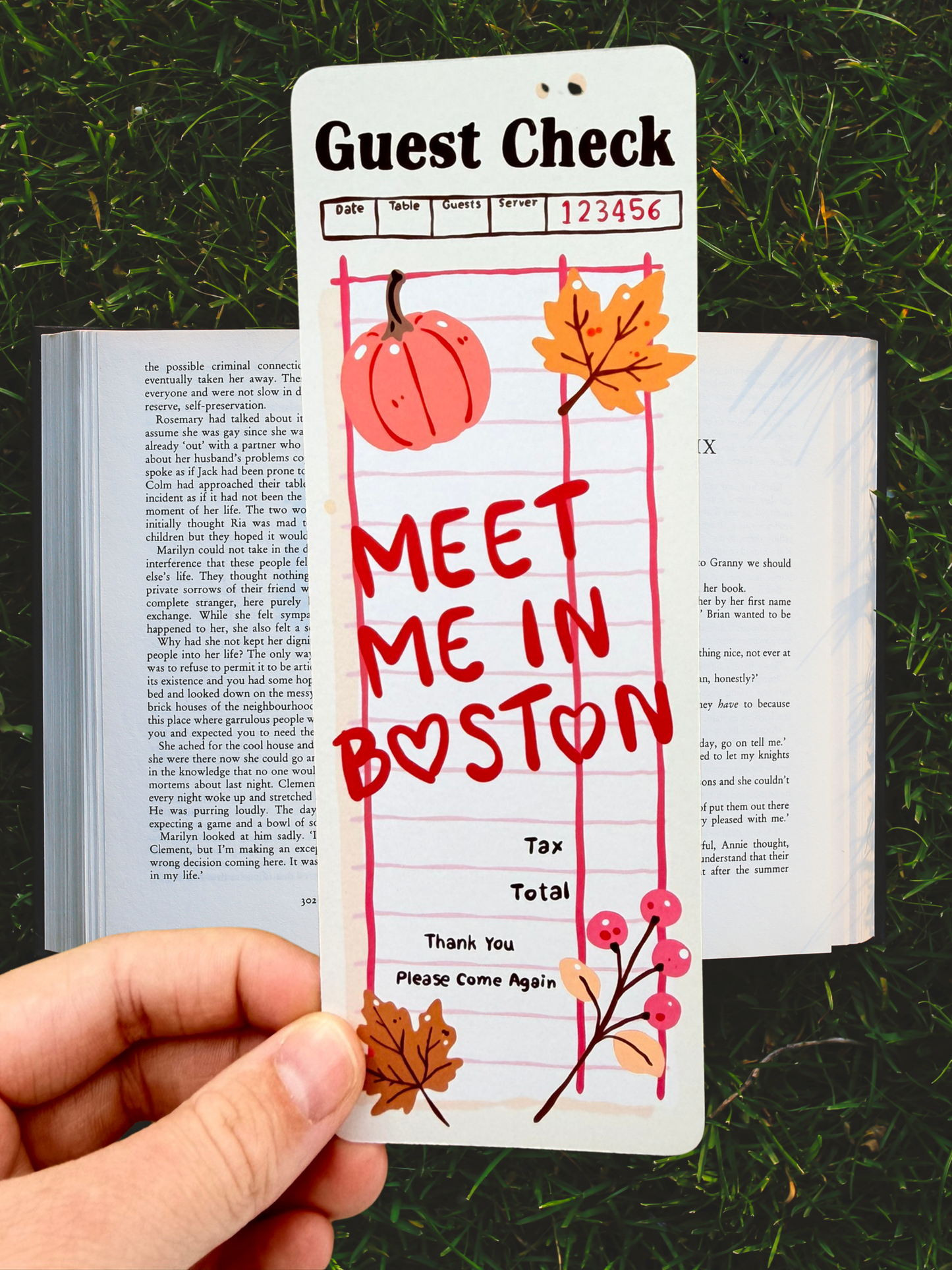 Meet Me in Boston | Autumn Bookmark