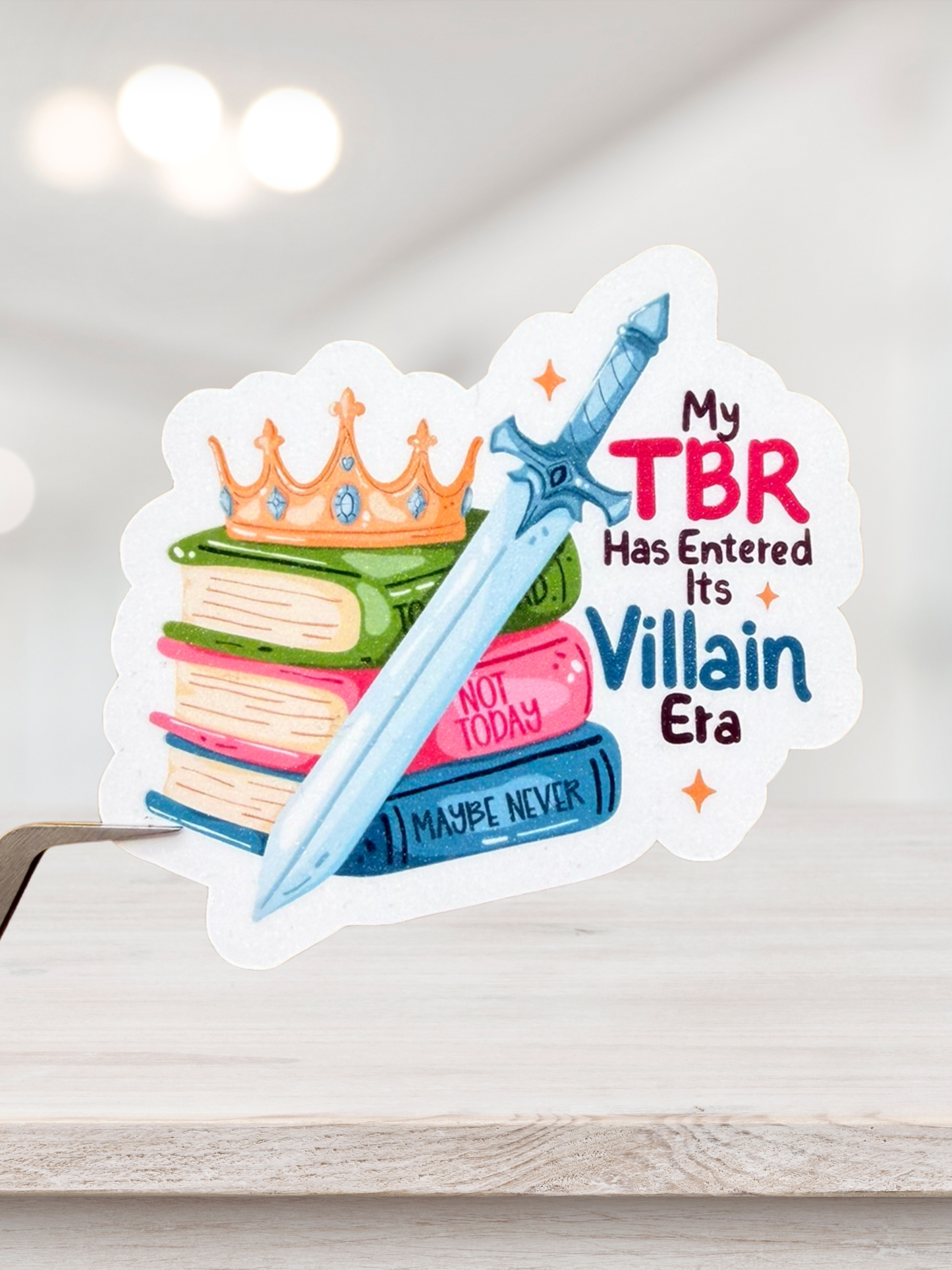 My TBR Has Entered Its Villain Era | Fantasy Sticker