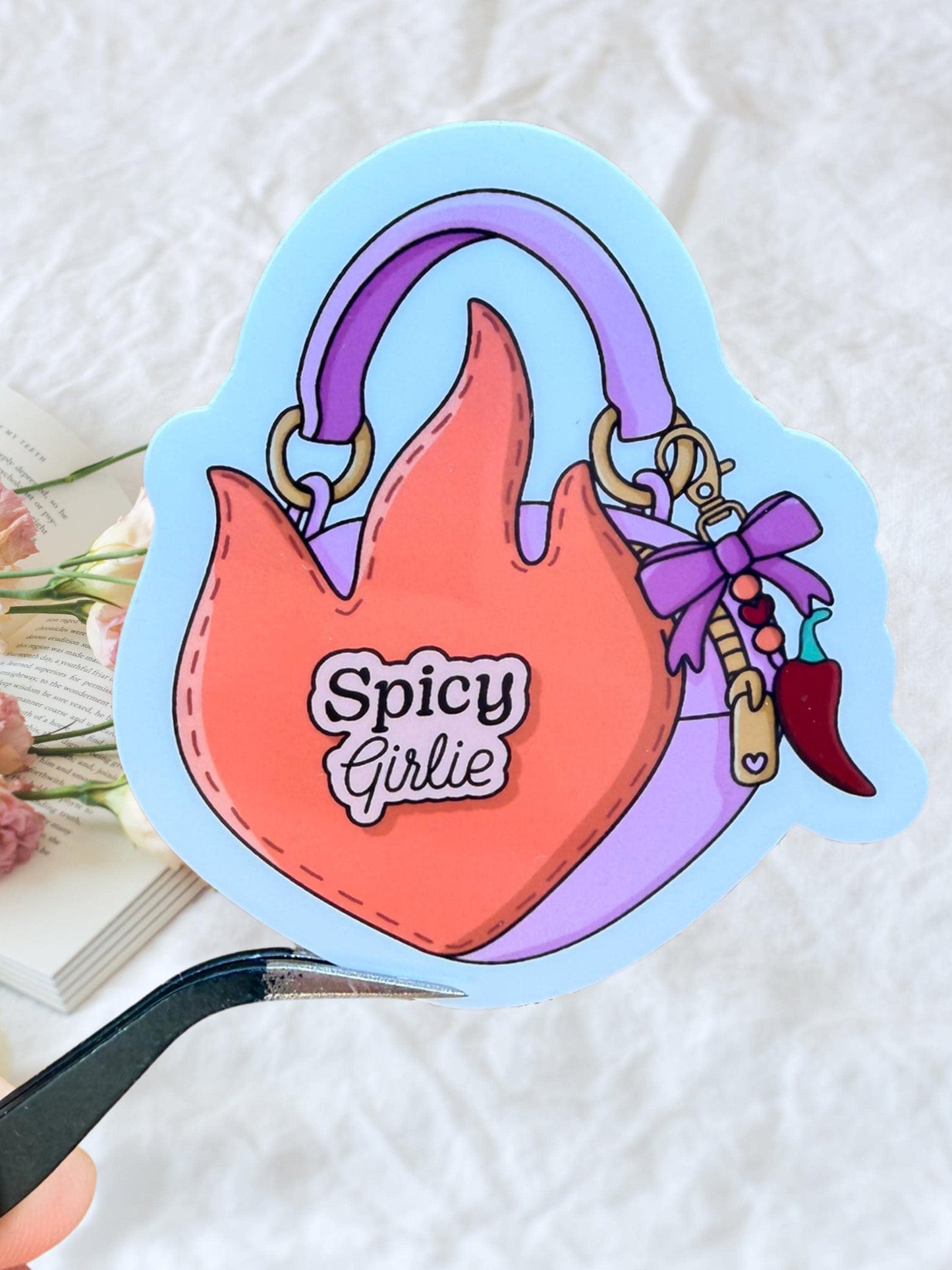 Spicy Girlie Sticker | Smut Reader Sticker