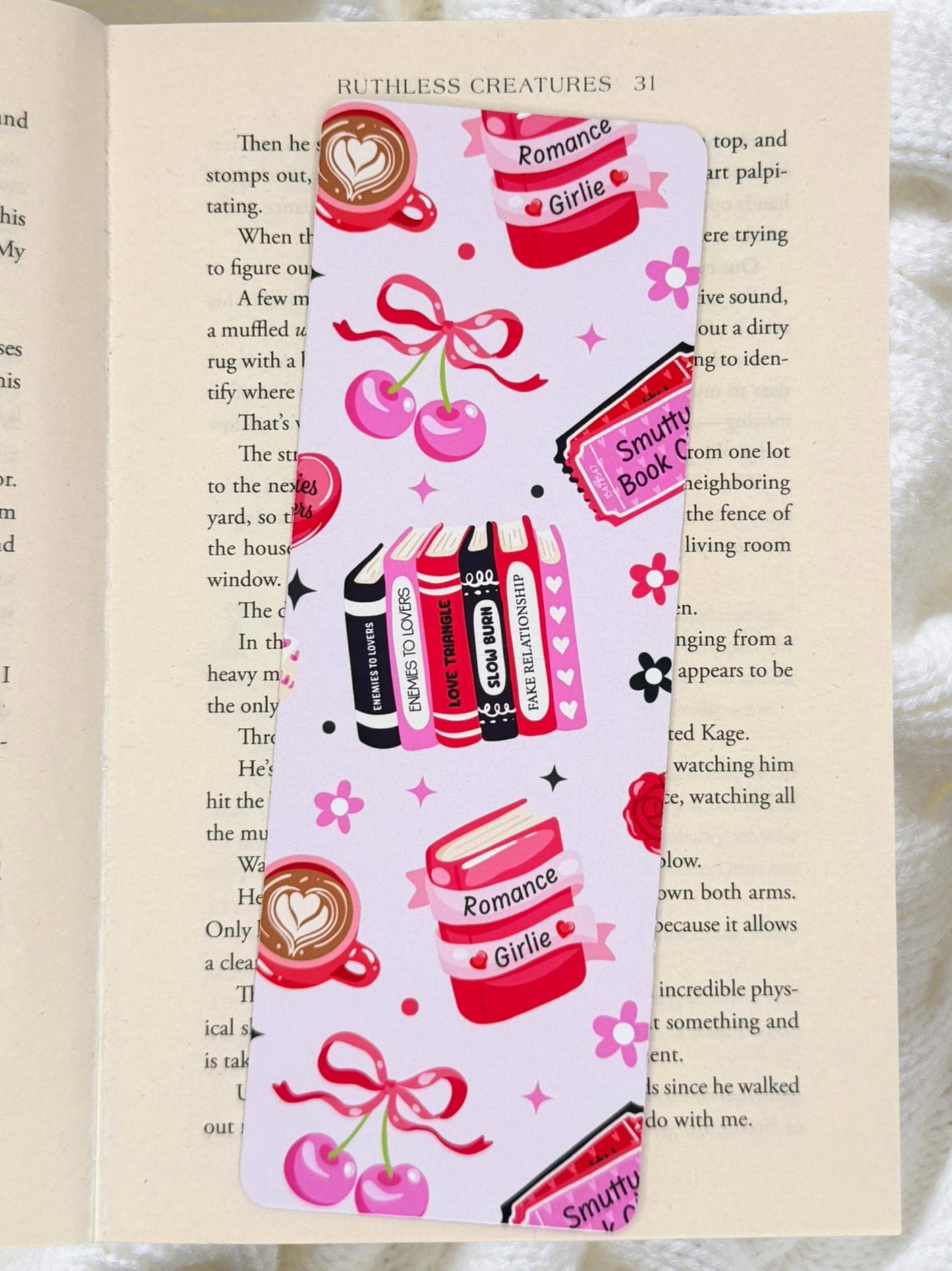 Romance Tropes Bookmark | Enemies to Lovers Bookmark