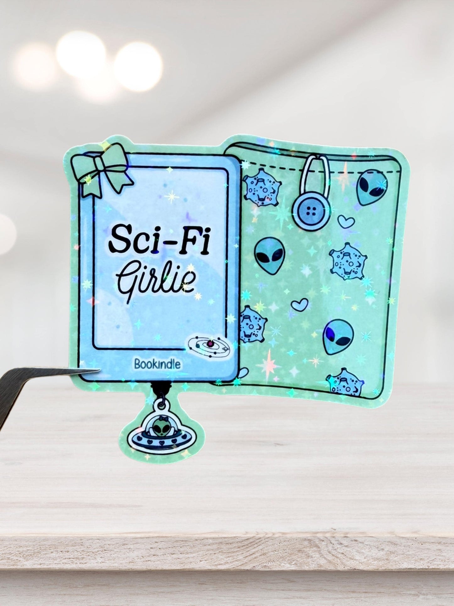 Sci-Fi Kindle Sticker | Alien Bookish Sticker