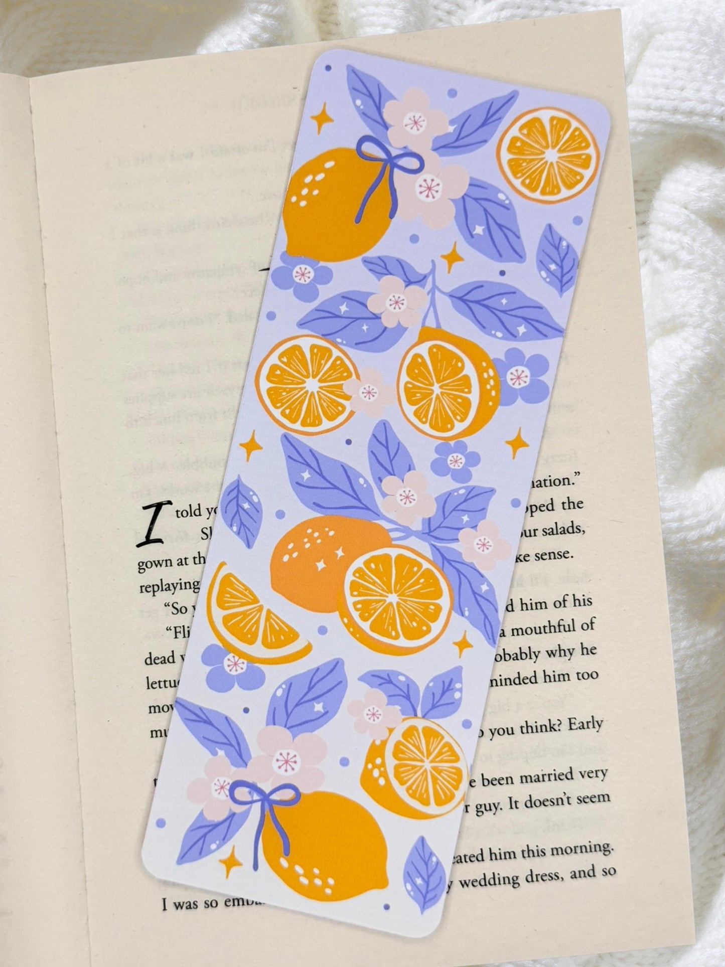 Lemon Bookmark | Mediterranean Citrus Bookmark
