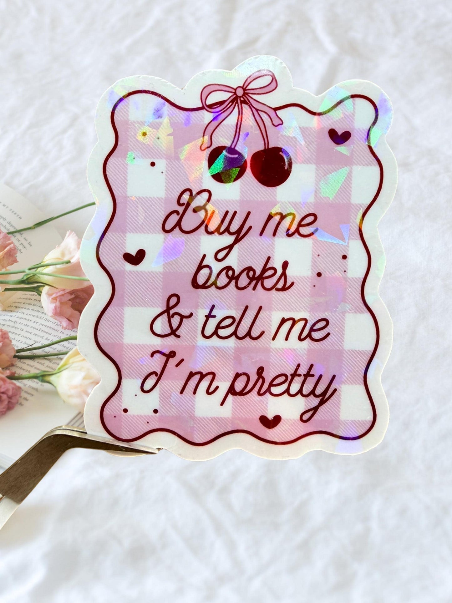 Buy Me Books Sticker | Book Lover Sticker