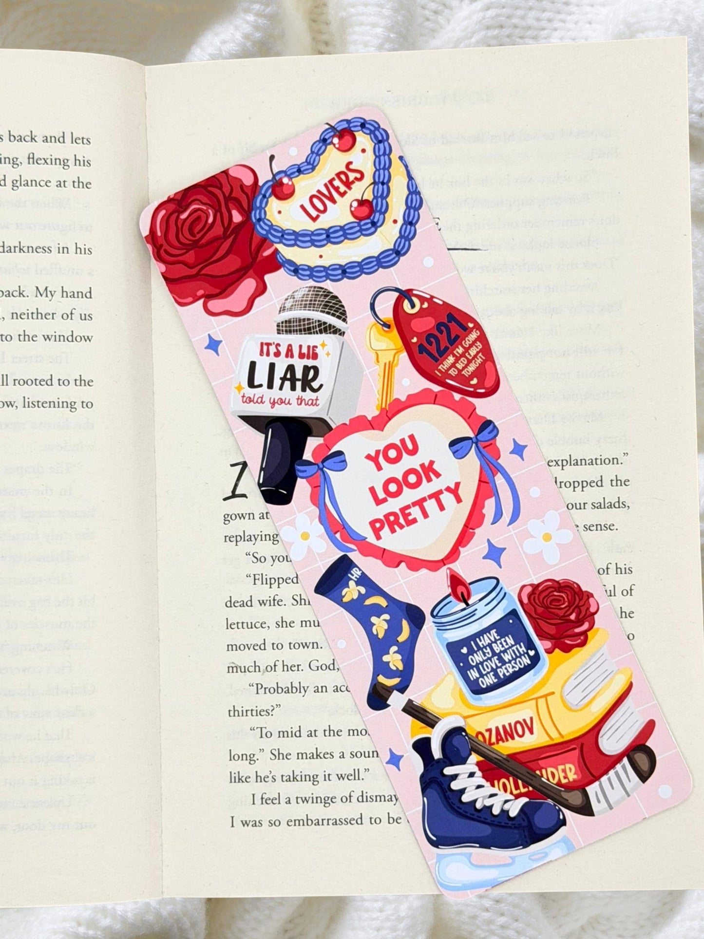 Heated Rivalry Bookmark | Hockey Bookish Bookmark