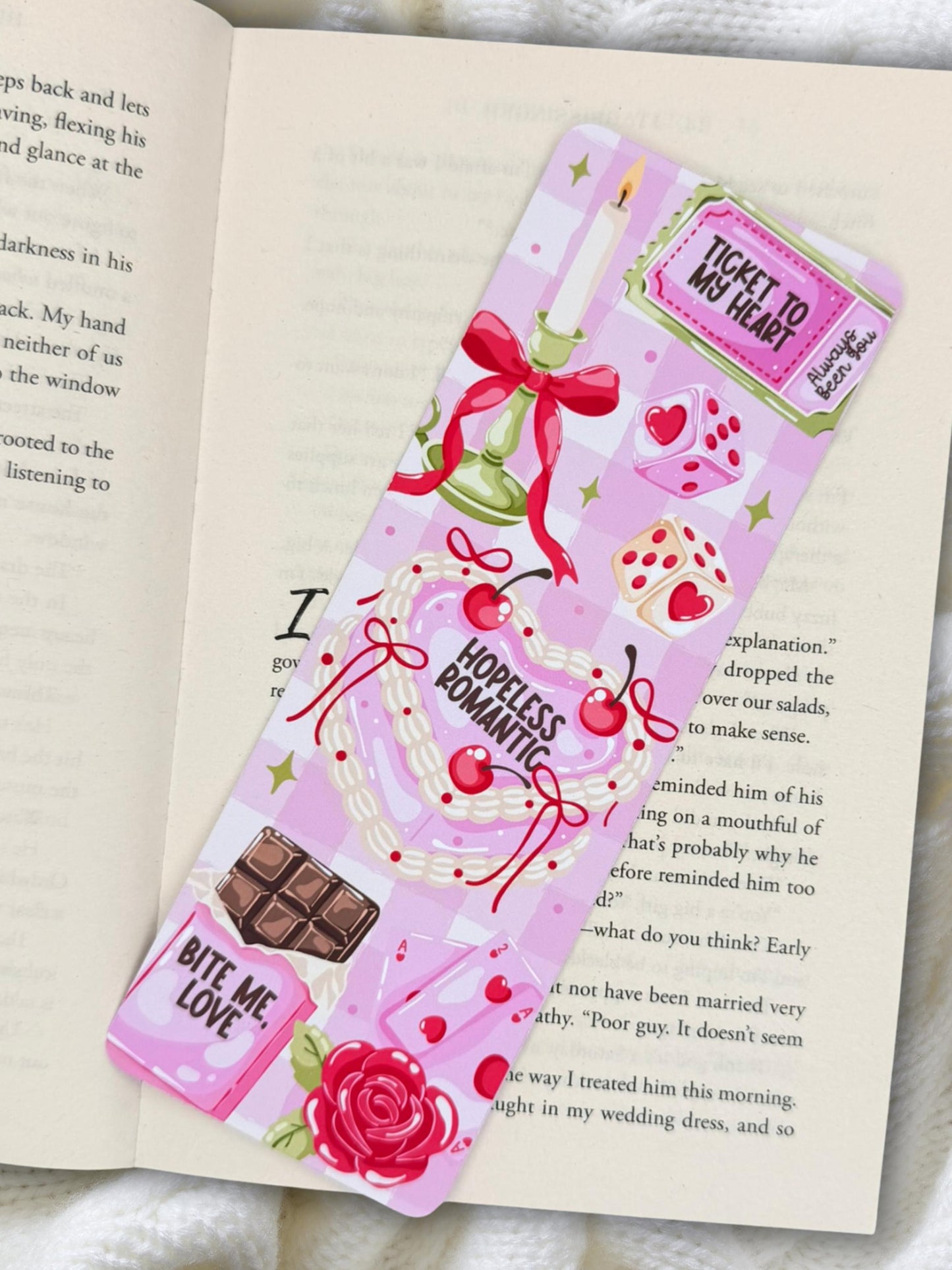 Hopeless Romantic Bookmark | Romance Reader Gift