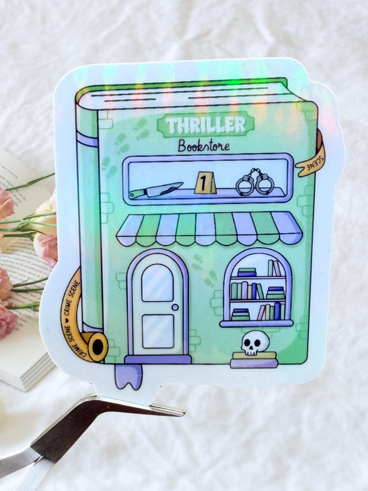 Thriller Bookstore Sticker | Crime Mystery Sticker