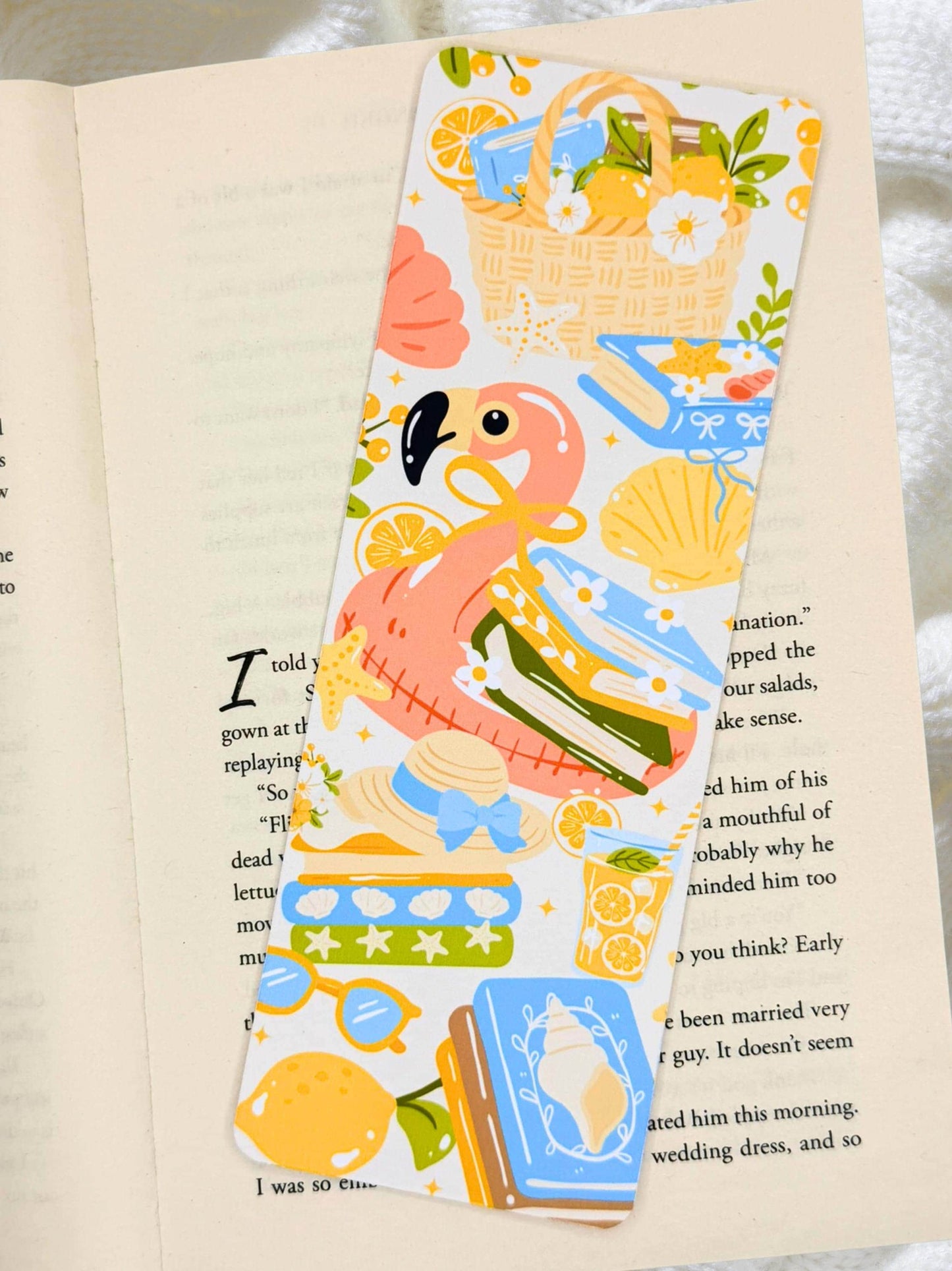 Flamingo Bookmark | Summer Beach Bookmark