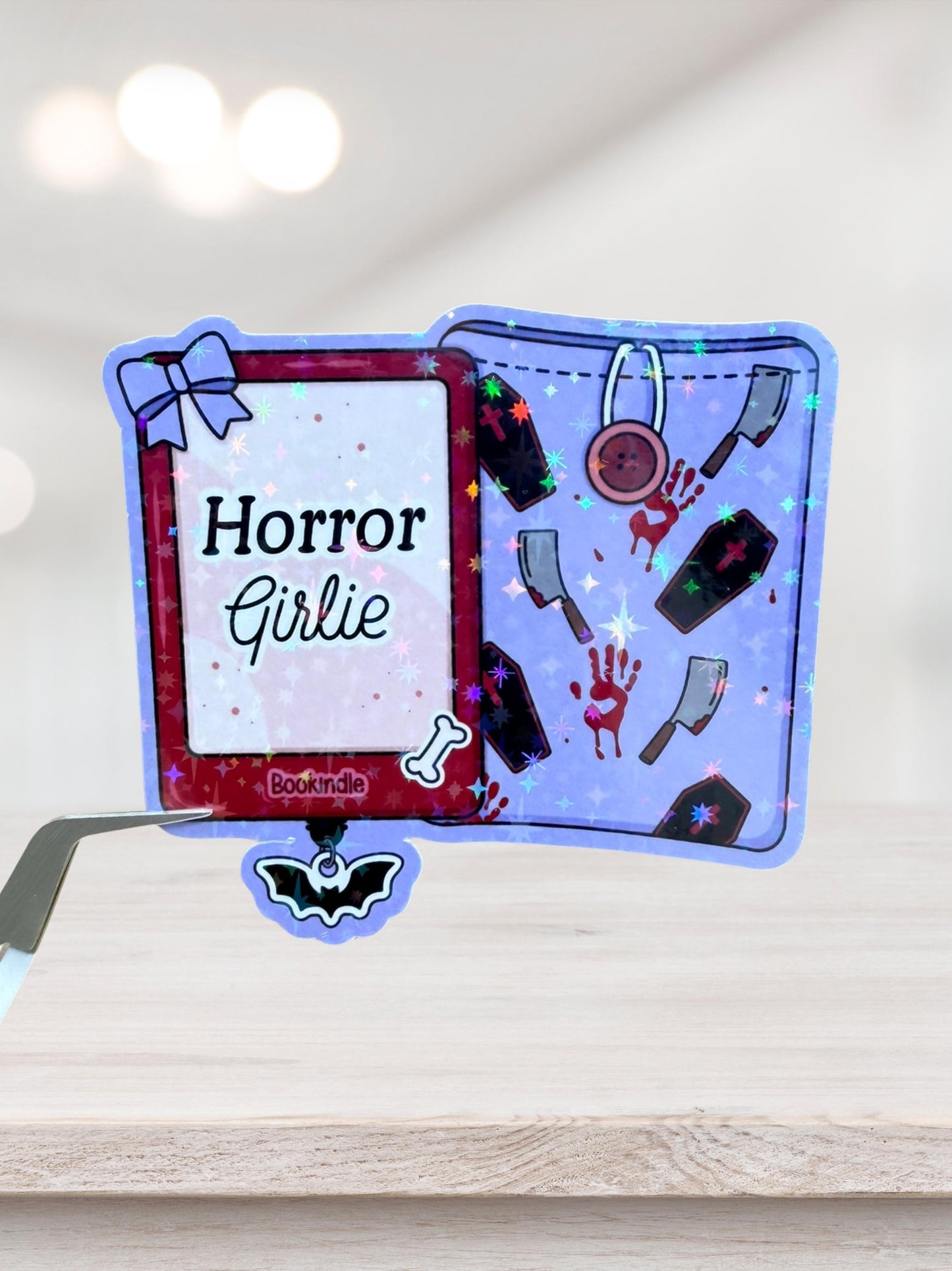 Horror Kindle Sticker | Spooky Bookish Sticker