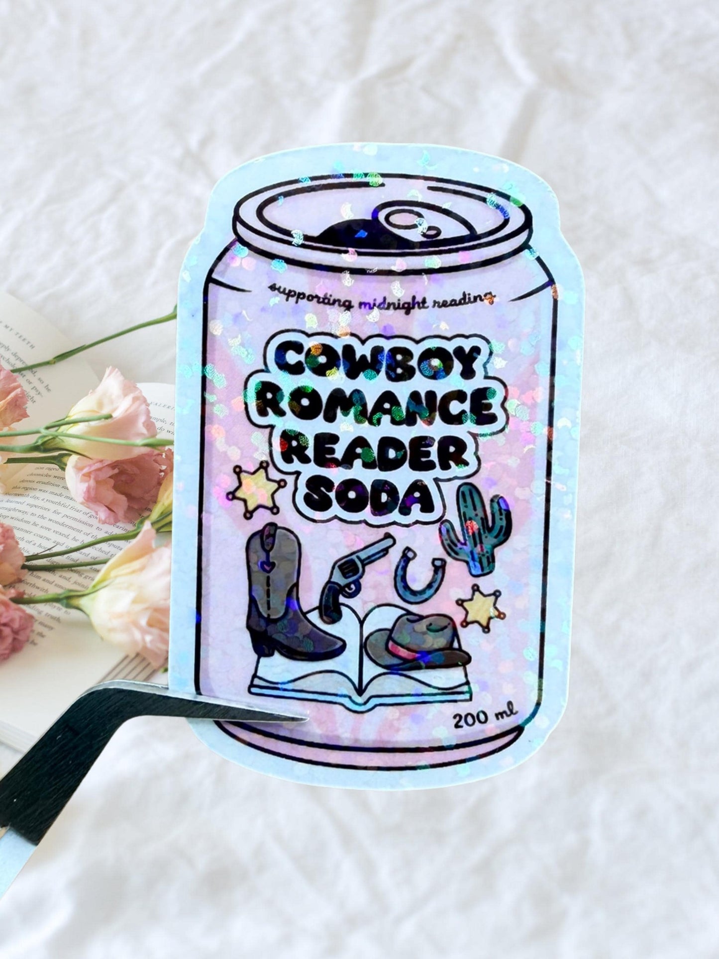 Cowboy Romance Reader Sticker | Western Romance Sticker