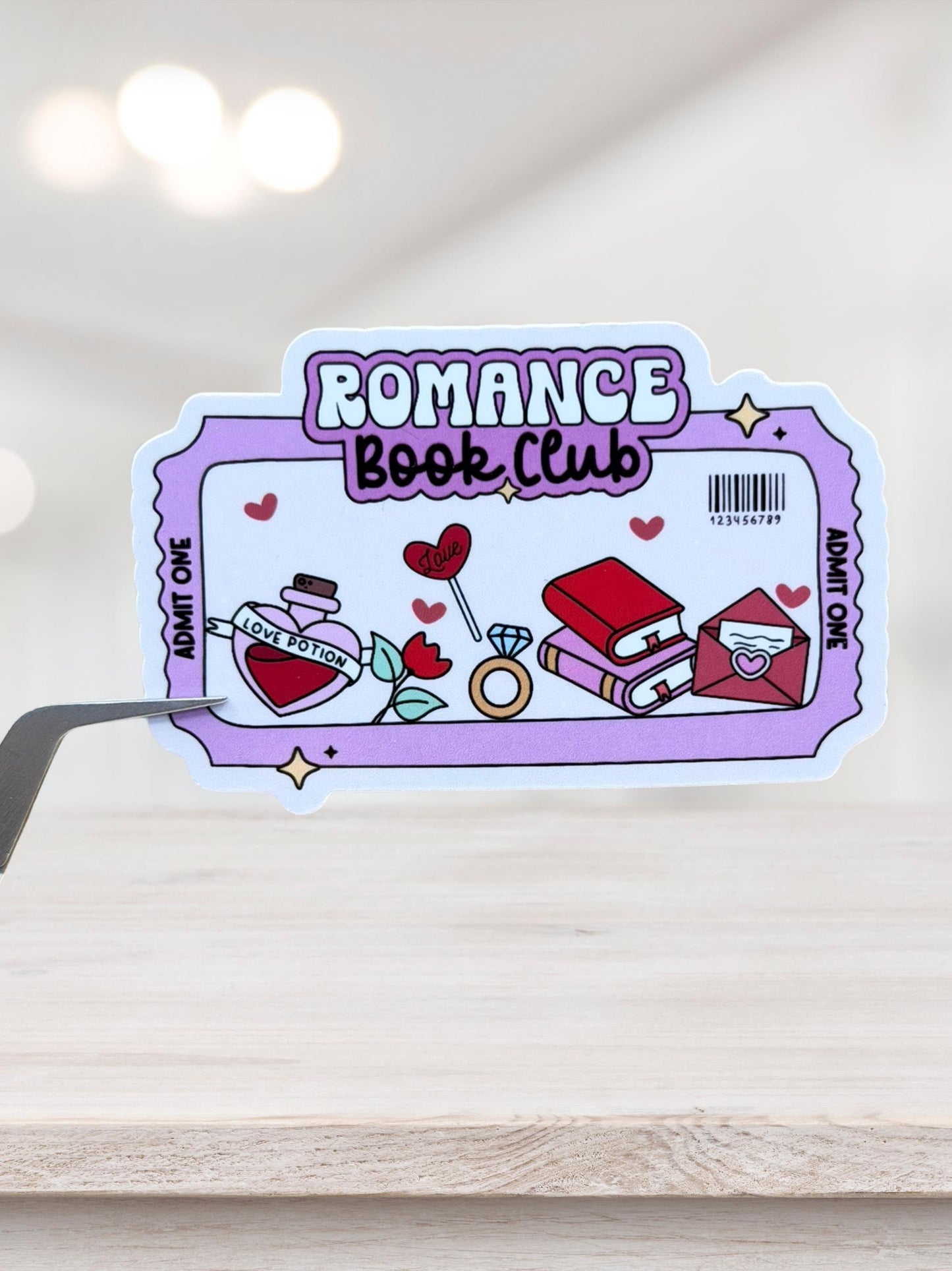 Romance Book Club Sticker | Bookish Romance Sticker