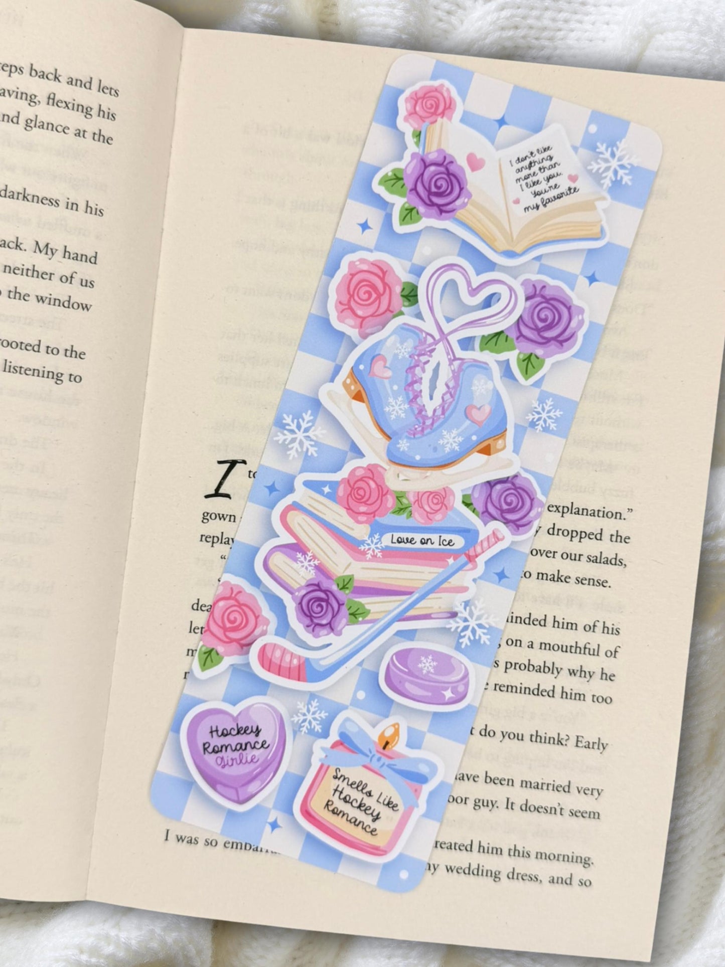 Hockey Romance Bookmark | Sports Romance Bookmark