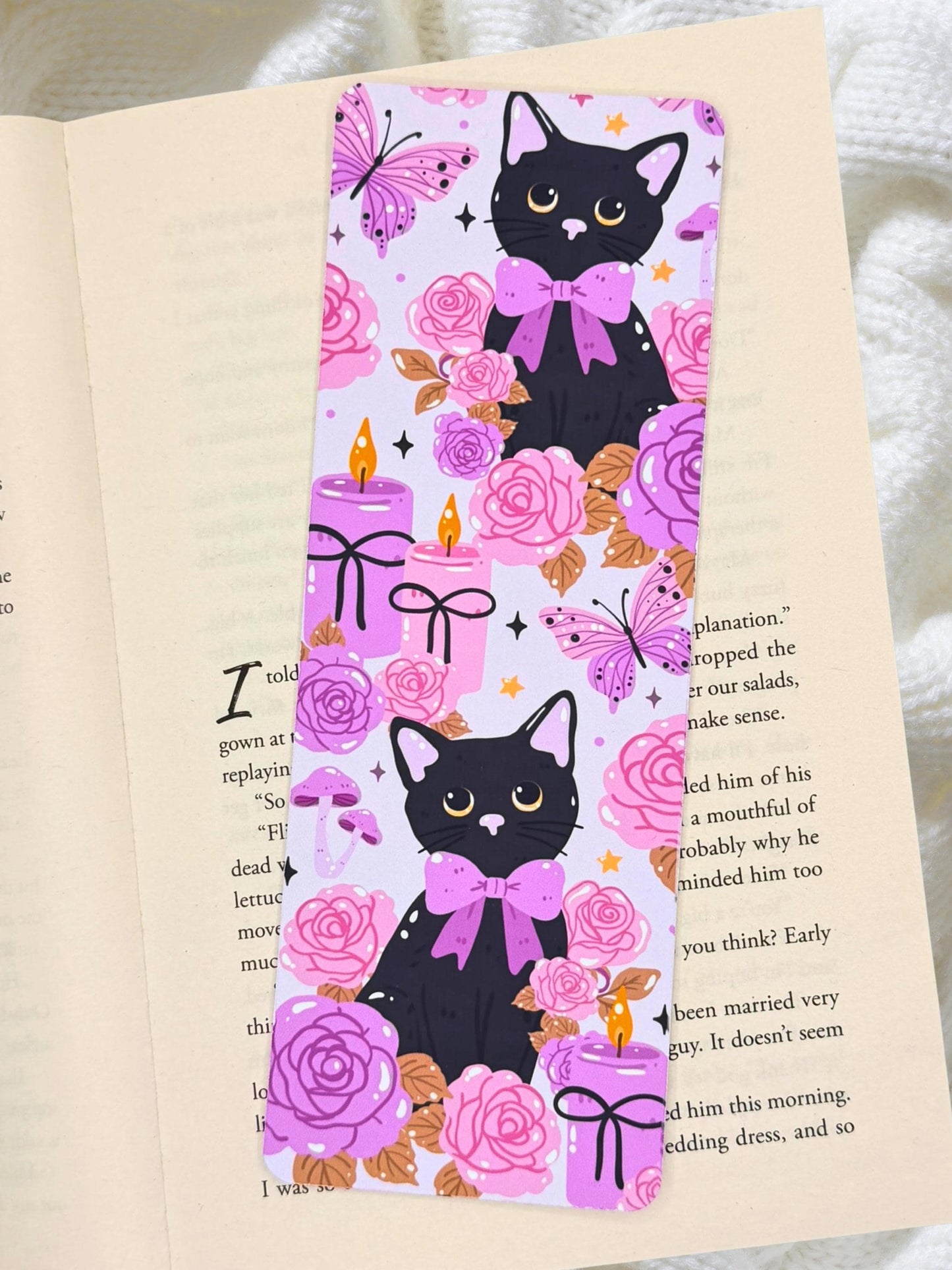 Black Cat Bookmark | Witchy Aesthetic Bookmark