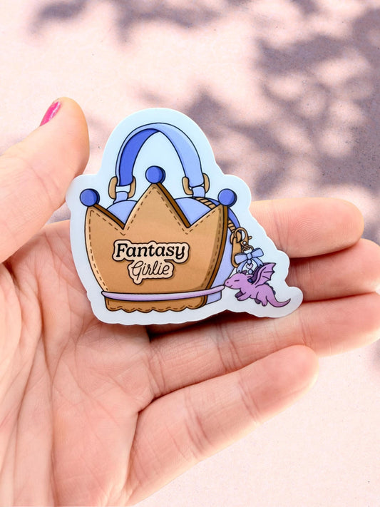 Fantasy Girlie Sticker | Dragon Romance Sticker