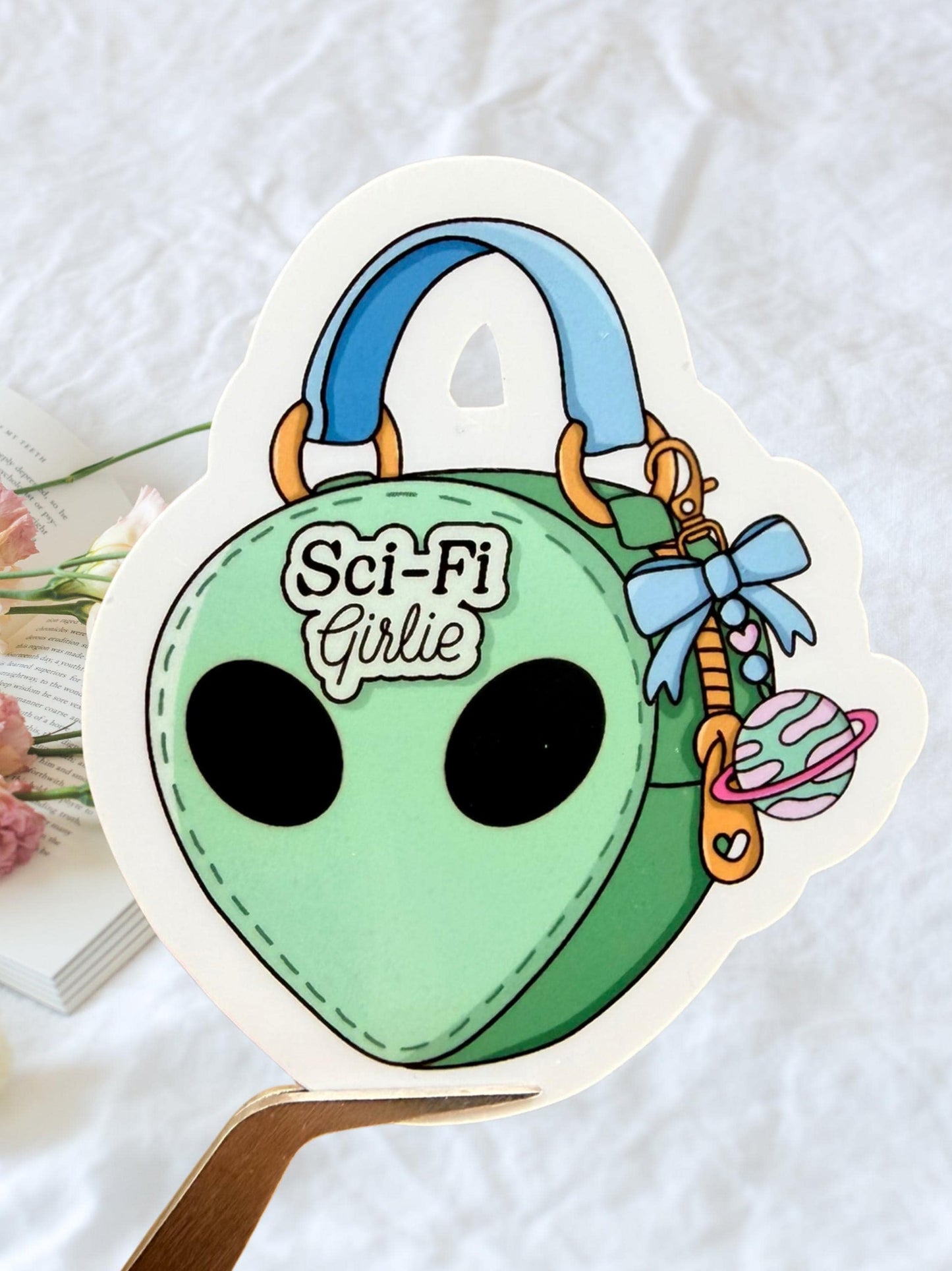 Sci-Fi Girlie Sticker | Alien Aesthetic Sticker