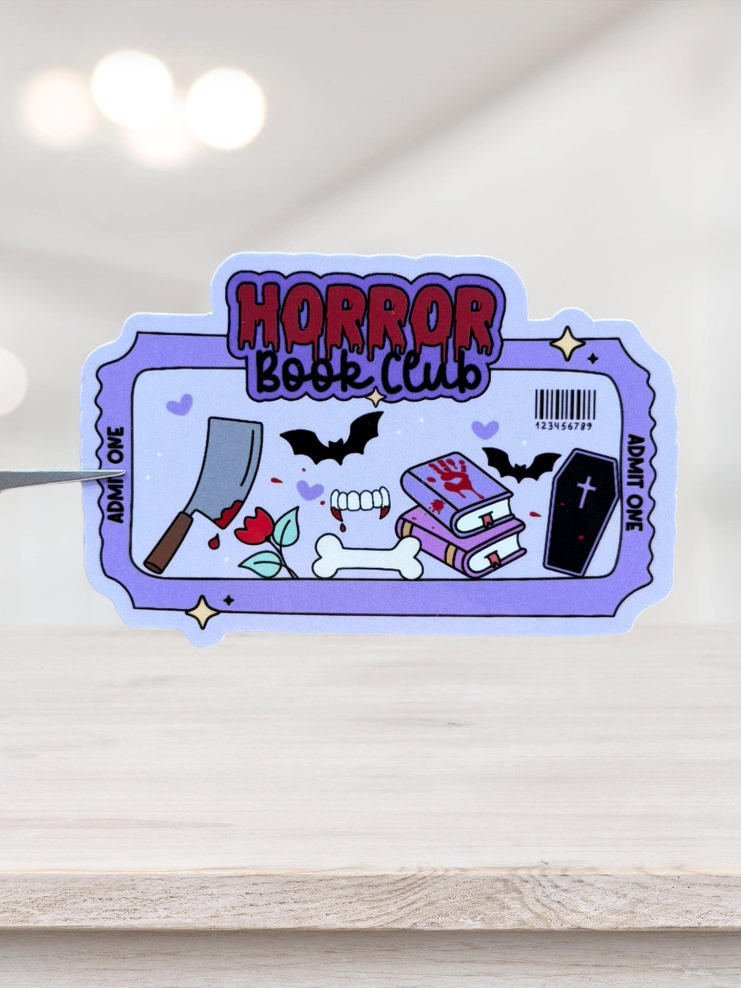 Horror Book Club Sticker | Spooky Bookish Sticker