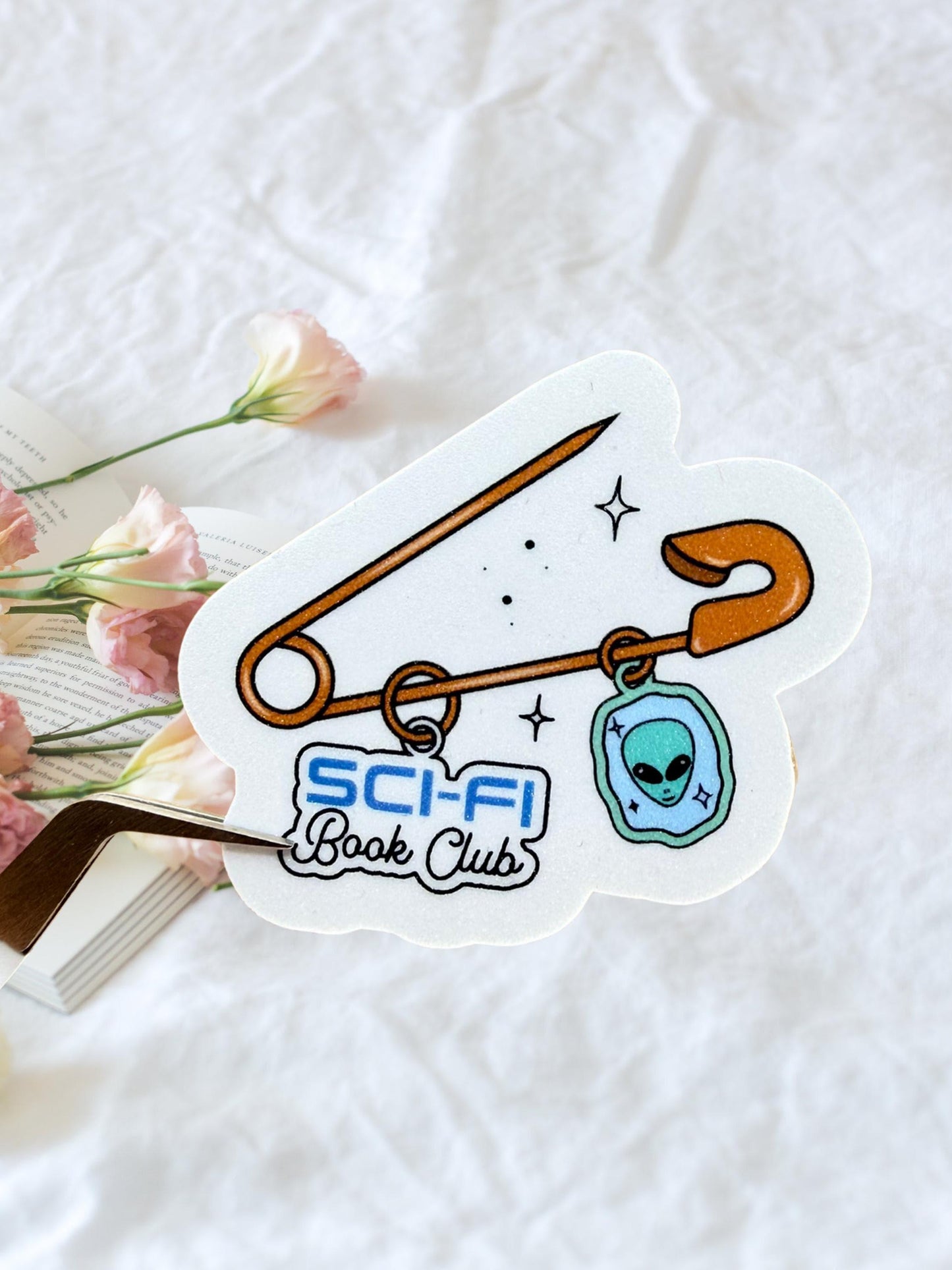 Sci-Fi Book Club Sticker | Space Bookish Sticker