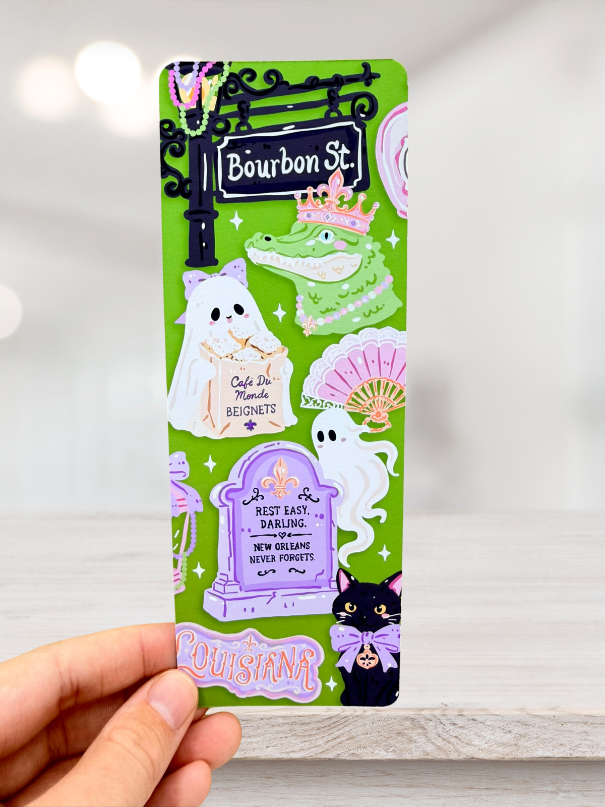 New Orleans Ghost Bookmark | Spooky Reader