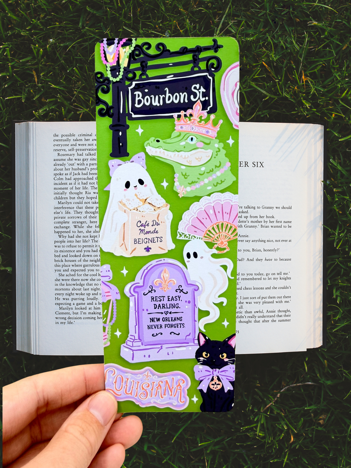 New Orleans Ghost Bookmark | Spooky Reader