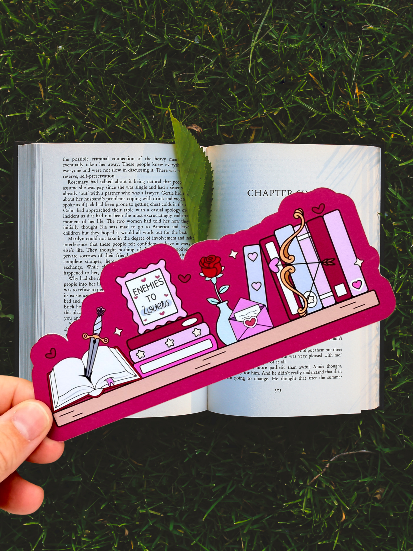 Enemies to Lovers | Romance Bookshelf Bookmark
