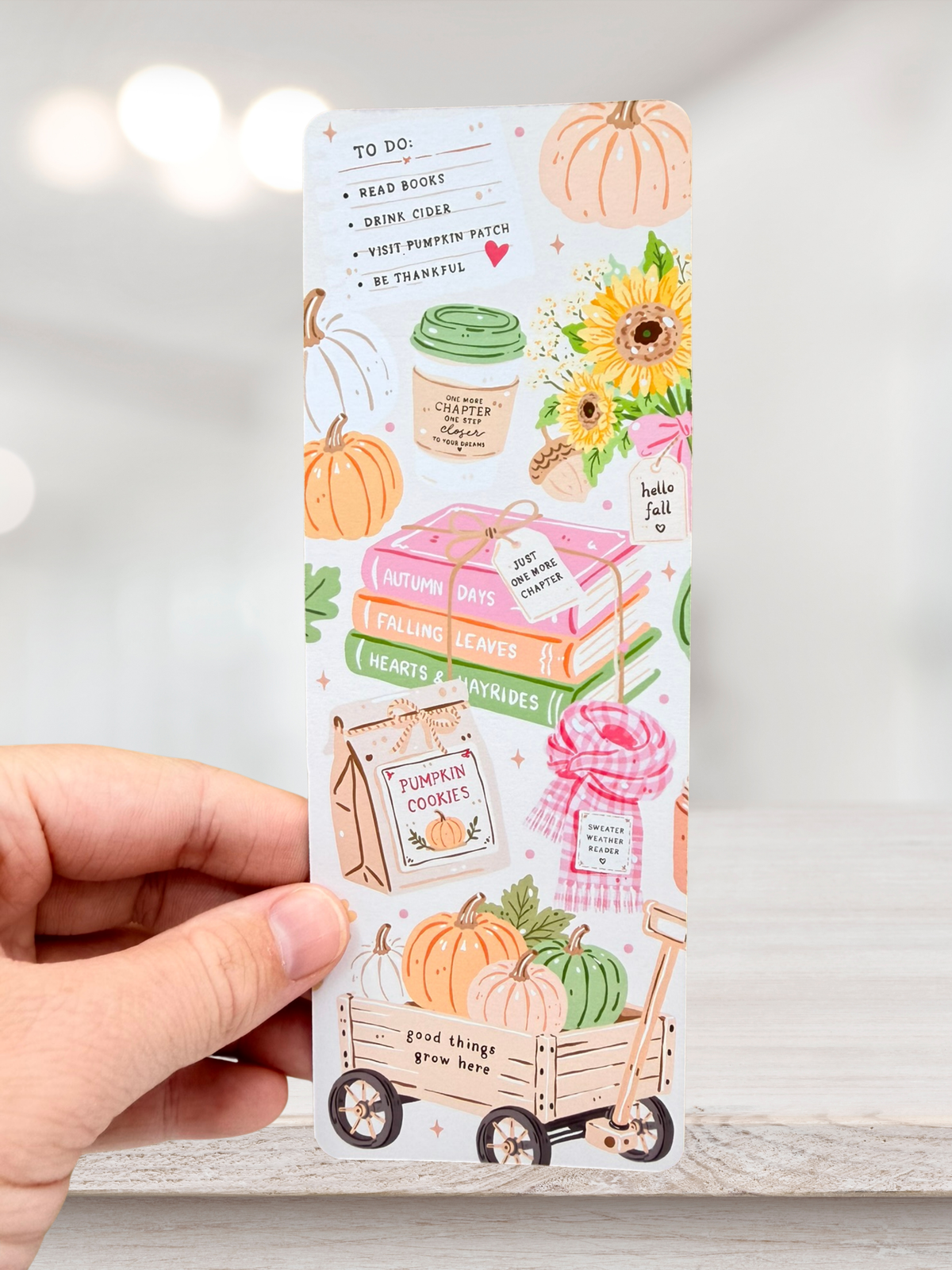 Cosy Autumn Reading Bookmark | Autumn Bookmark
