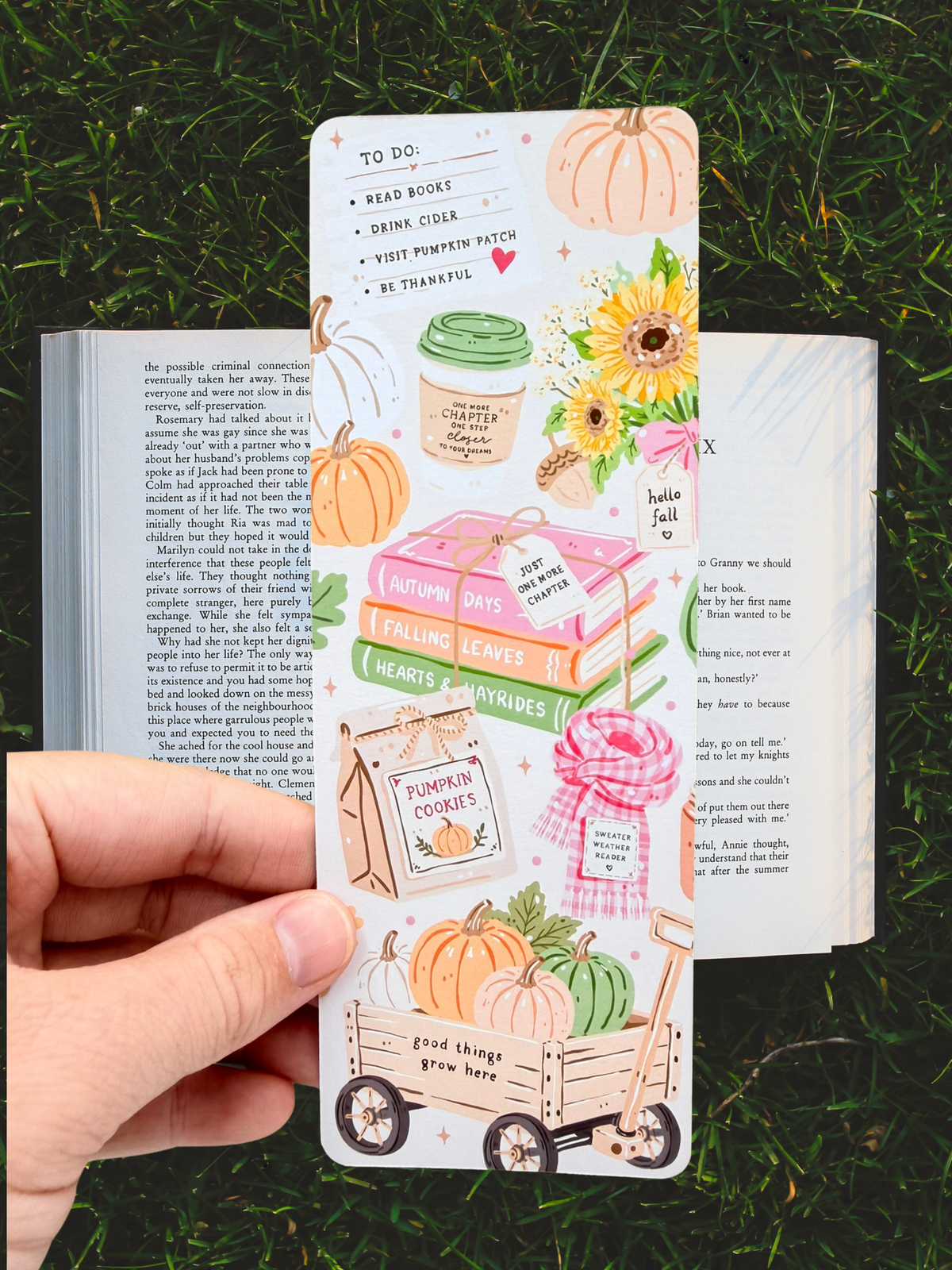 Cosy Autumn Reading Bookmark | Autumn Bookmark